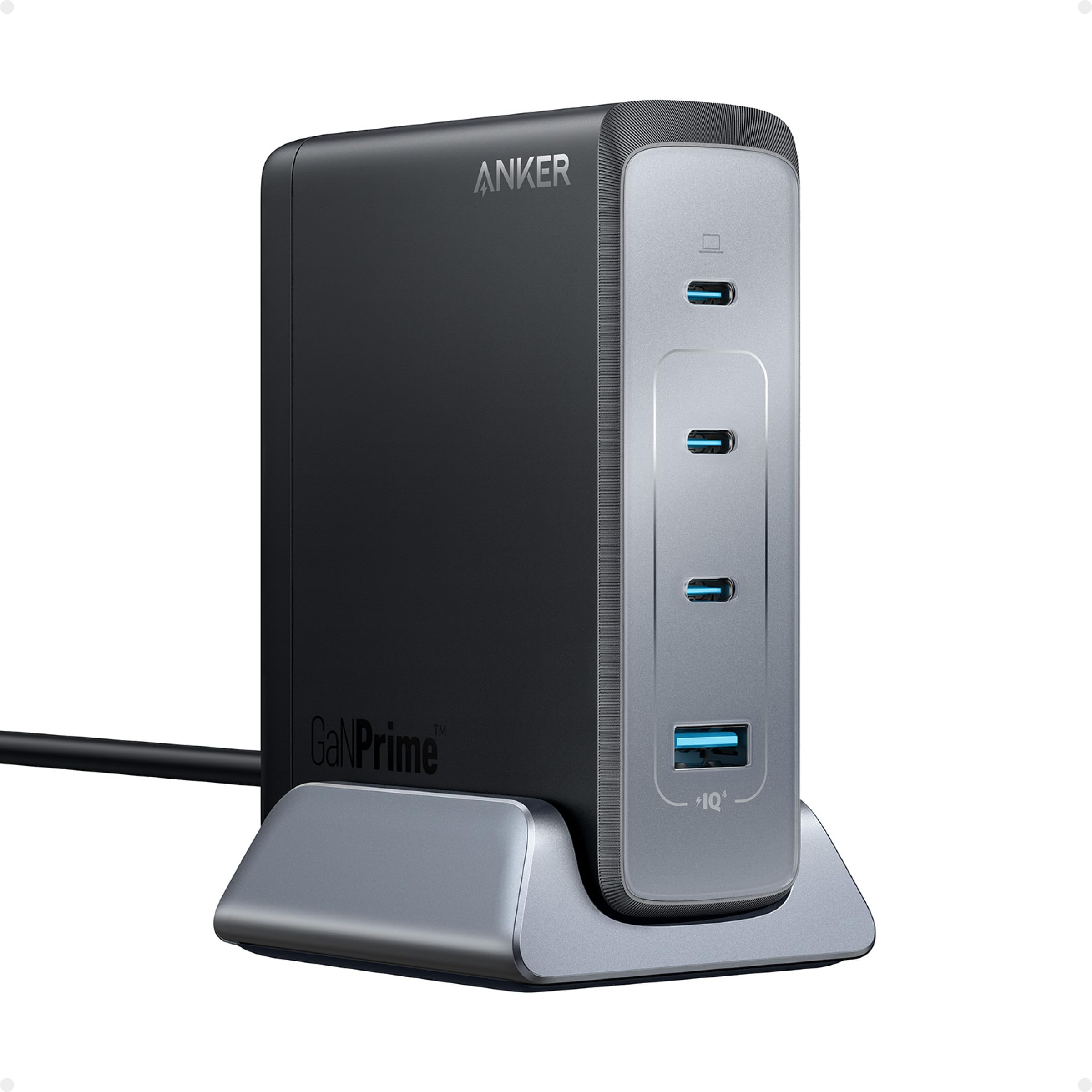 Anker Prime 240W GaN USB C Fast Charger - 4-Port Compact Wall Charger for MacBook Pro/Air, iPhone 16/15/Pro, iPad, Dell XPS, Galaxy S23/S22 - Perfect for Home, Office & Travel Charging Multiple Devices Simultaneously
