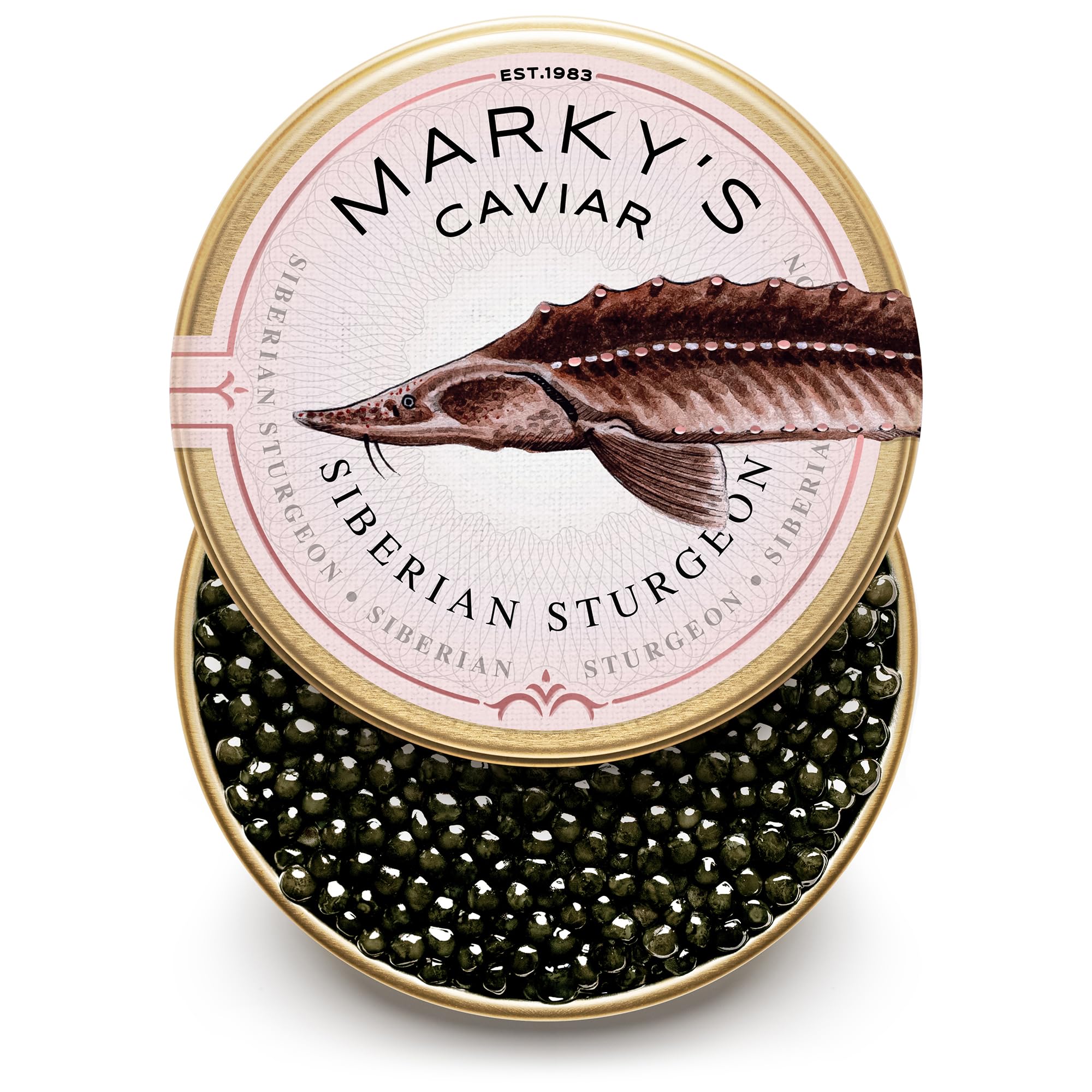 Premium Caviar Gift Set - 4 Varieties (Kaluga, Hackleback, Siberian & White Sturgeon) 0.5oz Each with Serving Accessories - Perfect for Gourmet Gifts, Special Occasions & Luxury Dining Experiences