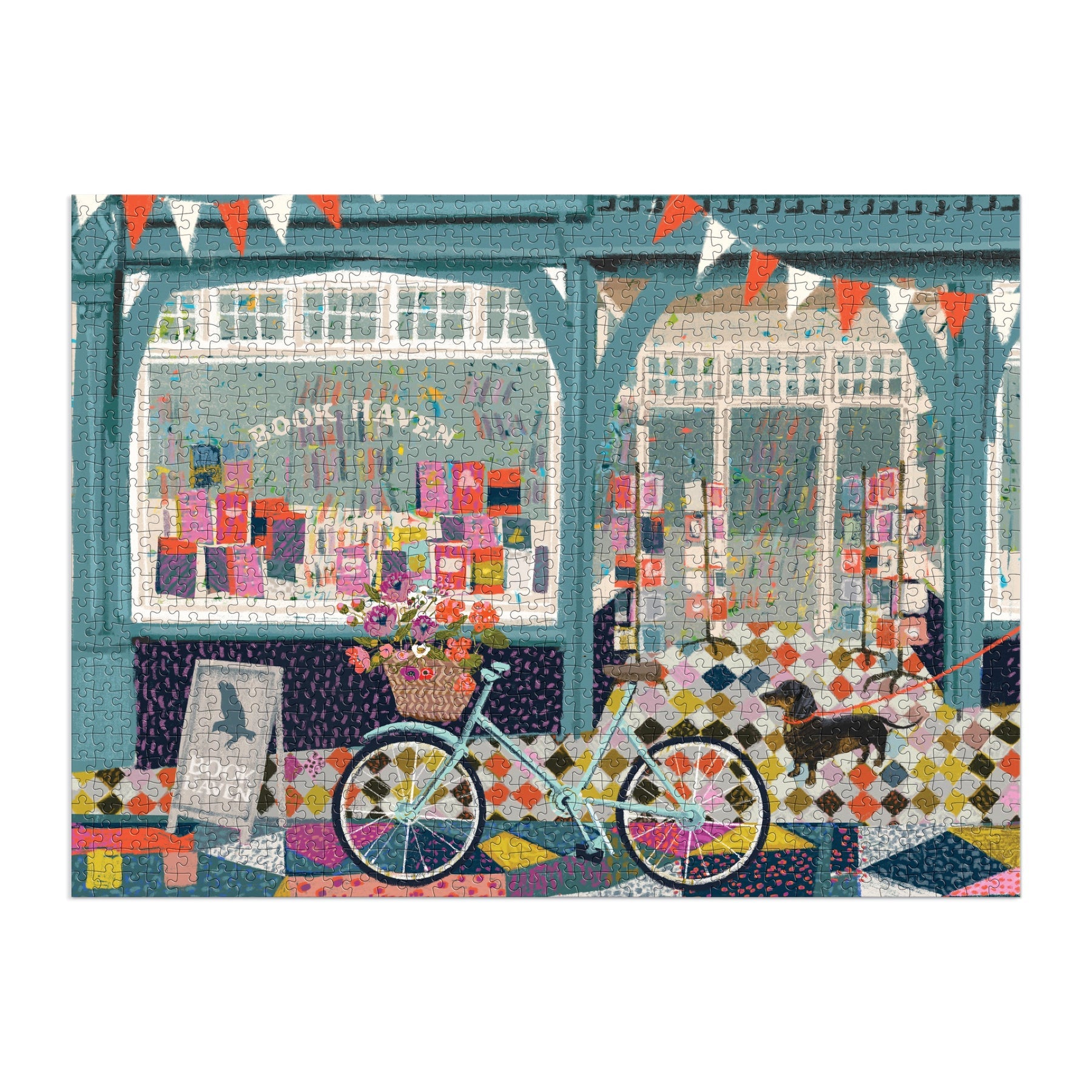 Book Haven 1000 Piece Jigsaw Puzzle for Adults - Challenging Bookstore Scene Puzzle for Family Game Night & Relaxation