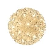 Outdoor Christmas Starlight Sphere Hanging Light Ball - 7.5 Inch Clear Decorative Holiday Lights with 100 LED Bulbs for Porch, Garden & Party Decorations