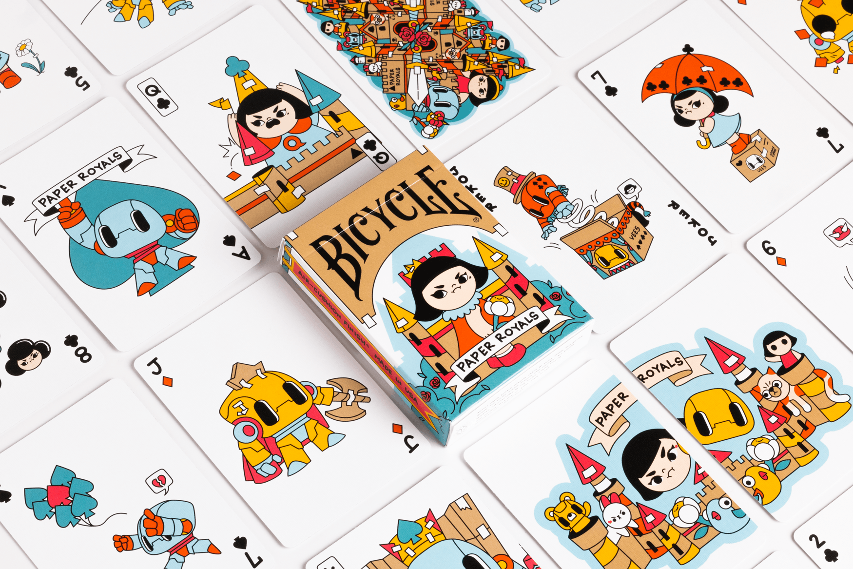 Bicycle Paper Royals Playing Cards - Premium Poker Deck for Card Games, Magic Tricks & Collectibles | Ideal for Poker Nights, Cardistry & Gift Giving