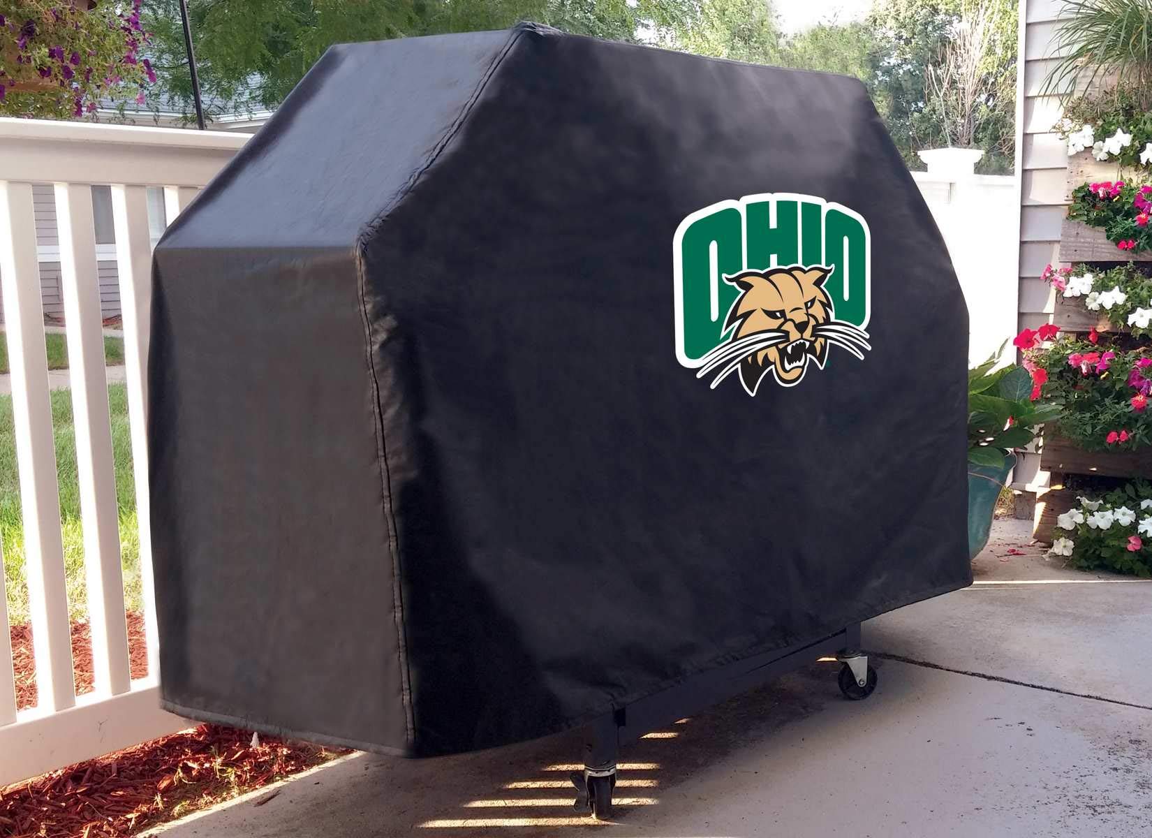 Ohio University Grill Cover by Holland Bar Stool Co. - Heavy Duty Waterproof BBQ Cover for Outdoor Cooking, Tailgating & Backyard Parties
