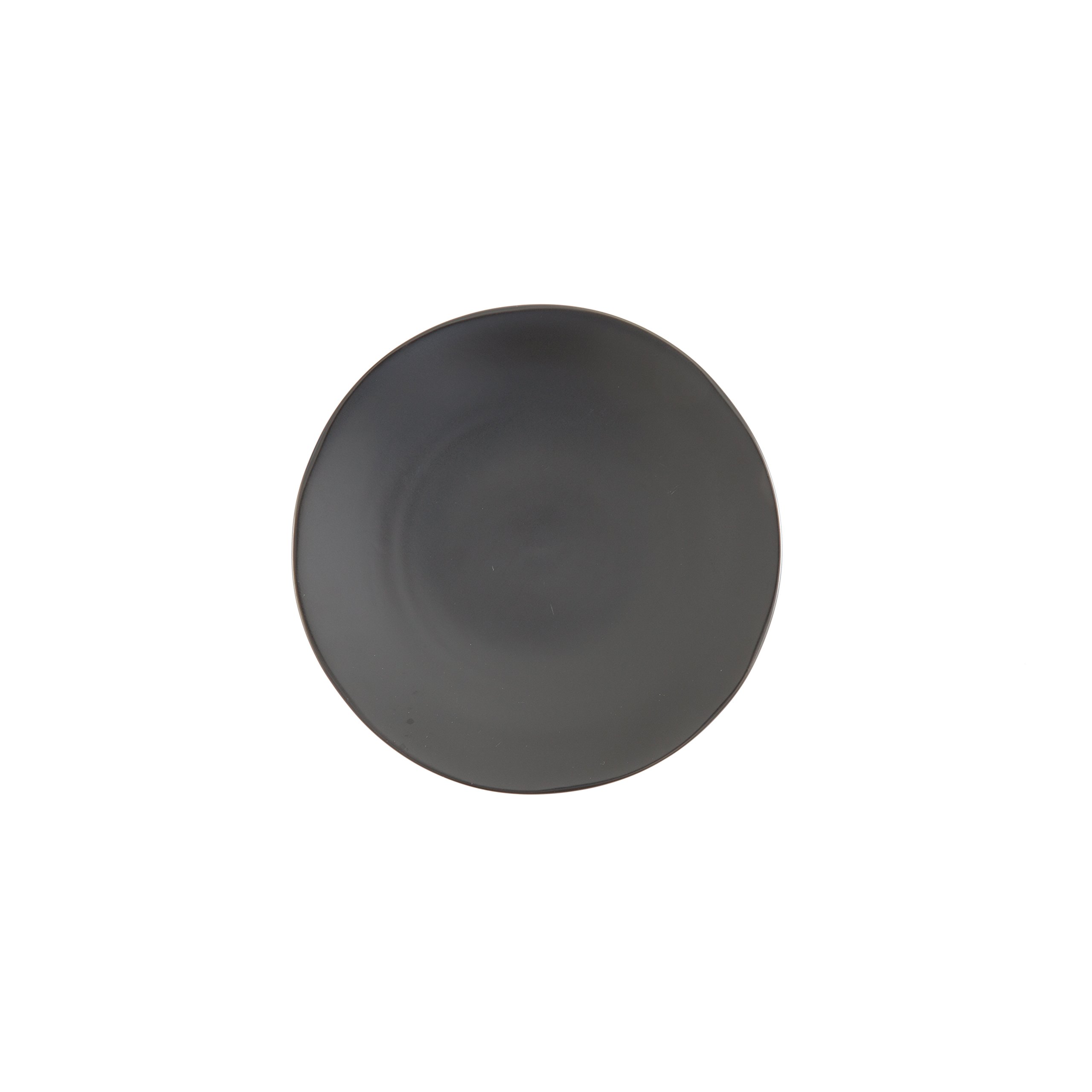 Fortessa Vitraluxe Heirloom Bread & Butter Plates - Set of 4, 6.25-Inch Dinner Plates in Charcoal - Elegant Tableware for Formal Dining, Tea Parties & Special Occasions