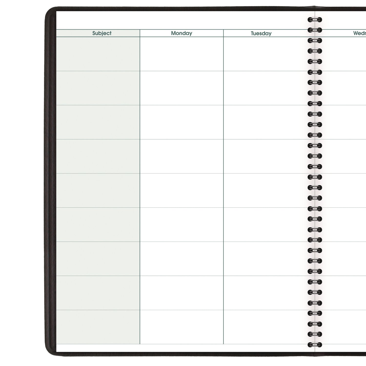 AT A GLANCE® Undated Weekly Teacher Planner - 2 Page Spread for 9 Classes, 10.88