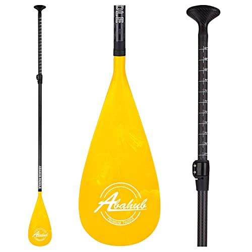 Carbon Fiber Shaft & Yellow Wave Print Plastic Blad