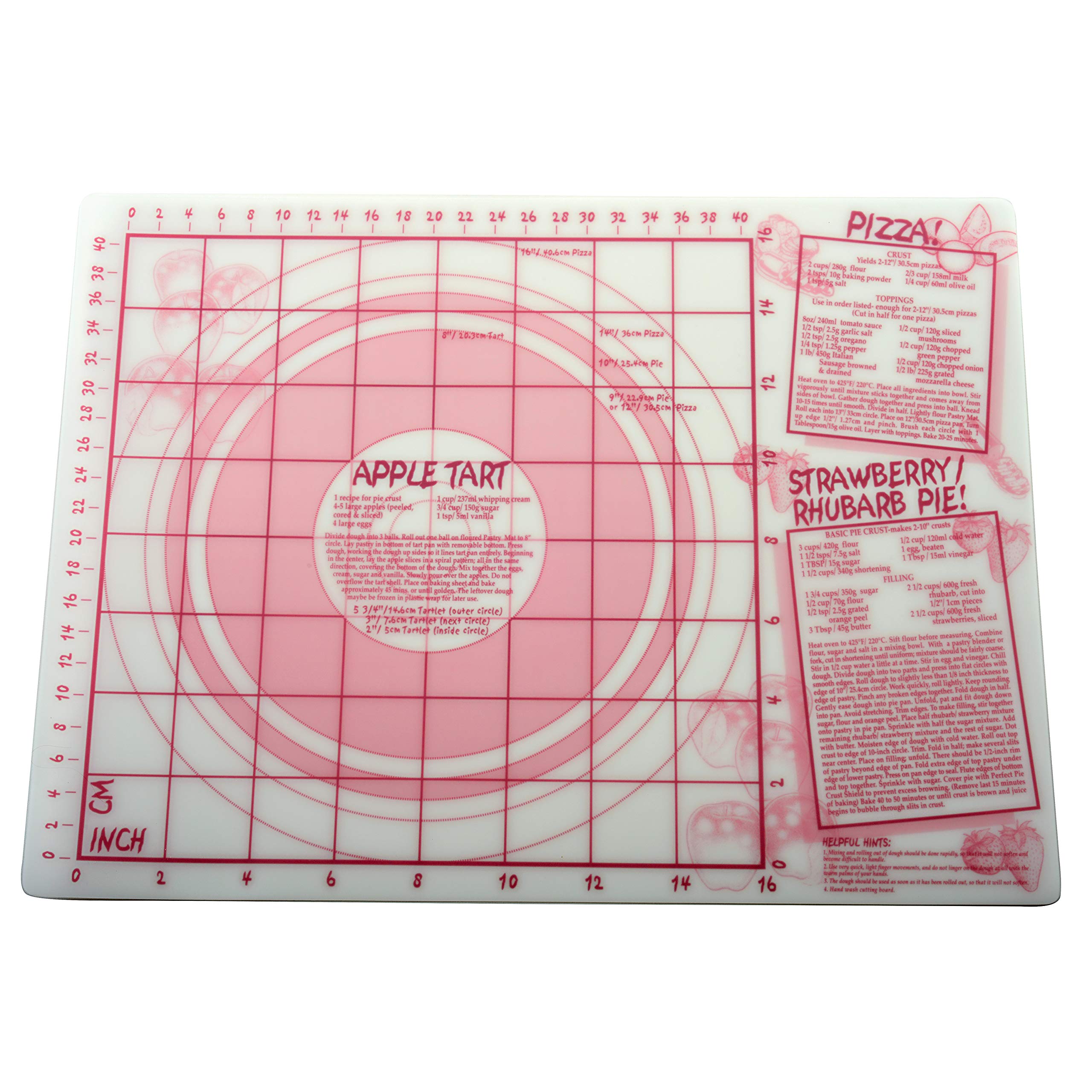 Norpro Jumbo Pastry Mat - Non-Stick Silicone Baking Mat for Cookies, Pies & Dough - Extra Large 16