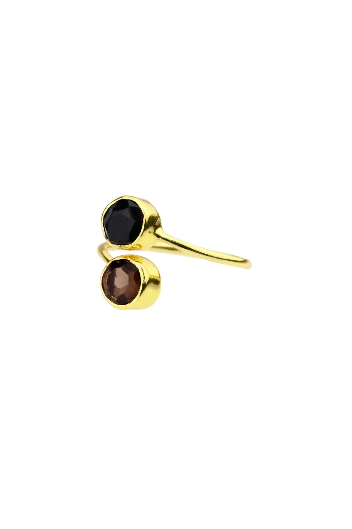 Exquisite Double Gemstone Ring for Women - Elegant Birthstone Jewelry Gift for Her - Perfect for Anniversaries, Engagements & Special Occasions