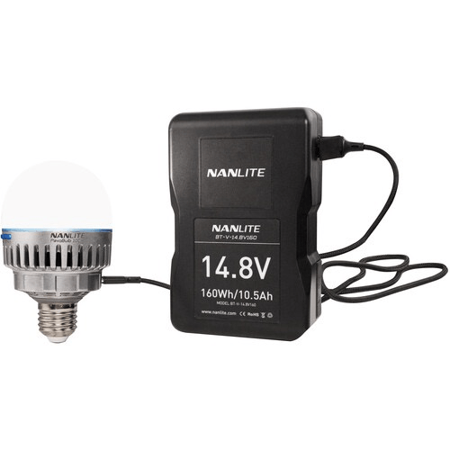 Nanlite PavoBulb 10C Bi-Color RGBWW LED Light Bulb - Dimmable Smart Bulb for Home, Studio & Photography Lighting - Perfect for Bedroom, Living Room & Video Production