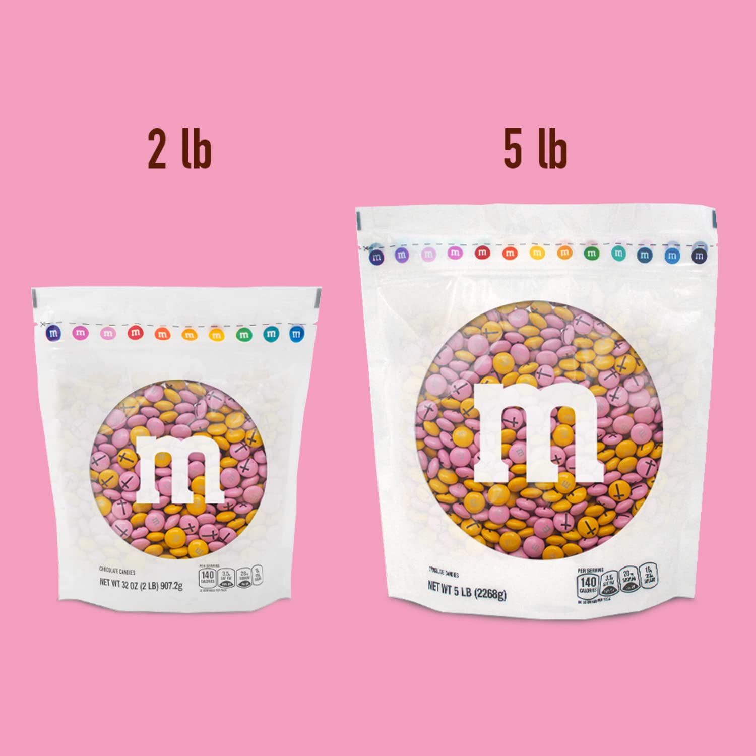 M&M'S Milk Chocolate Baptism Candy for Girls - 5lb Bulk Candy with Cross Design, Perfect for Christening Gifts, Baby Shower Favors, Cupcake Decorations & Baptism Party Supplies | Great for Church Events, Sunday School Treats & Religious Celebrations