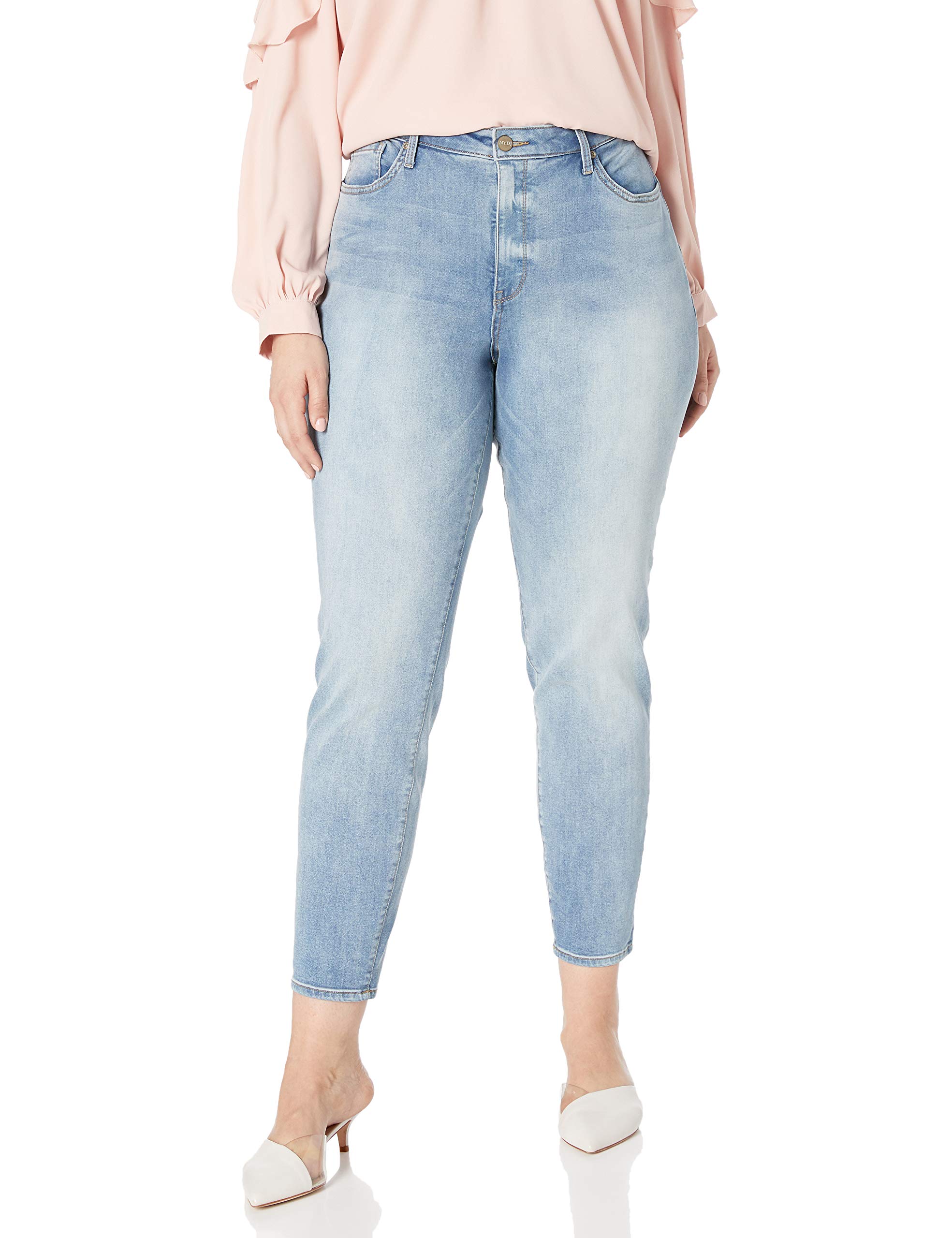 NYDJ Women's Plus Size Alina High Waisted Legging Jeans - Stretchy Comfort Denim Pants for Work, Travel & Everyday Wear