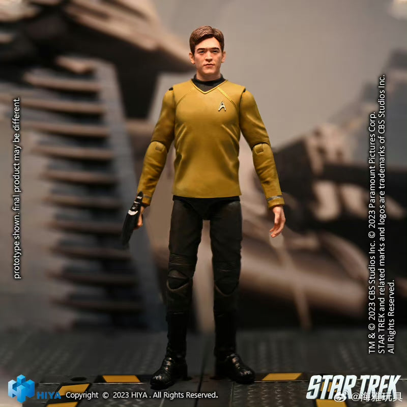 1/18 HIYA 4inch Action Figure Exquisite Mini Series STAR TREK 2009 Sulu - Collectible Movie Character Model for Display & Play - Perfect for Fans, Gift Giving, and Sci-Fi Collectors