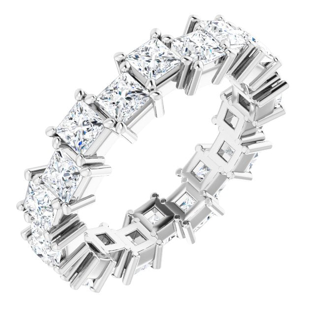 3.60 Carat Princess Cut Diamond Eternity Band Ring for Women - Perfect for Weddings, Anniversaries & Special Occasions