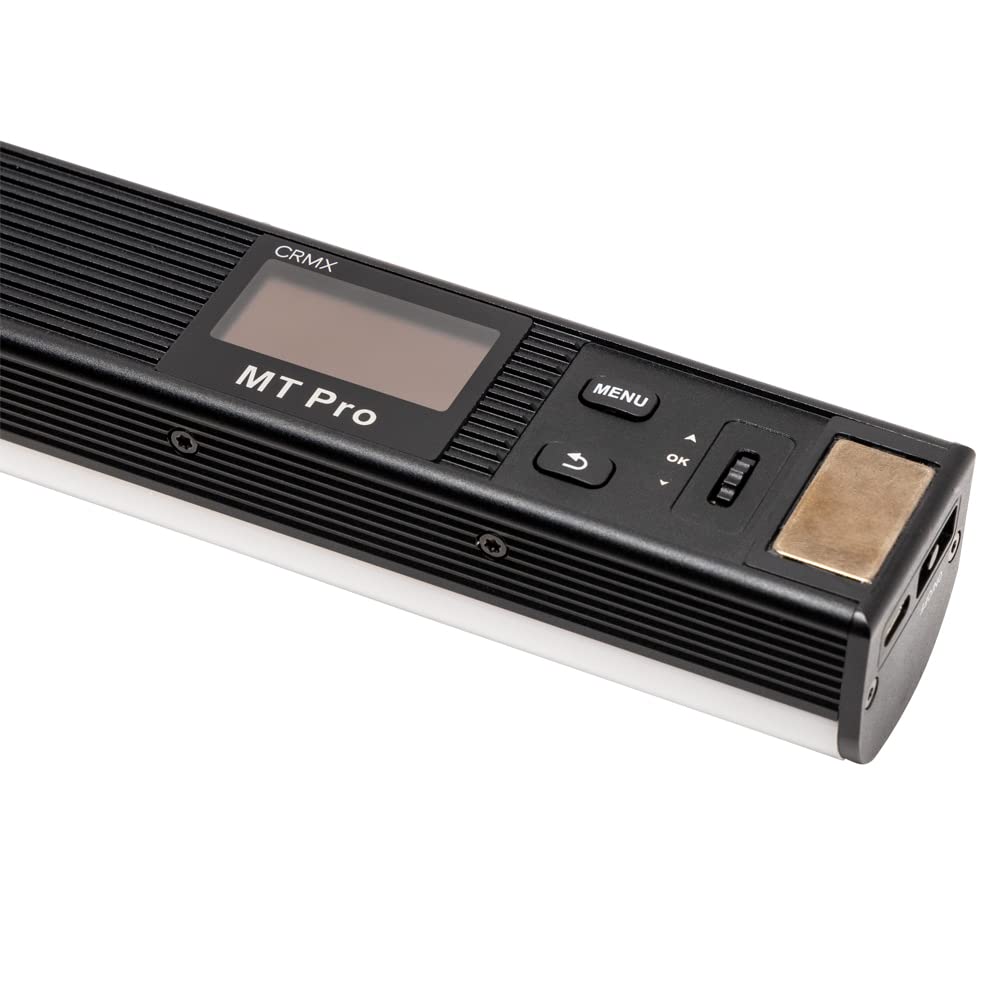 Aputure MT Pro Pixel-Mappable RGBWW Mini Tube LED Light - 7.5W, 2000K-10000K Color Temperature, 614 Lux @ 0.5m (6500K) with Grid - Perfect for Photography, Videography, and Studio Lighting