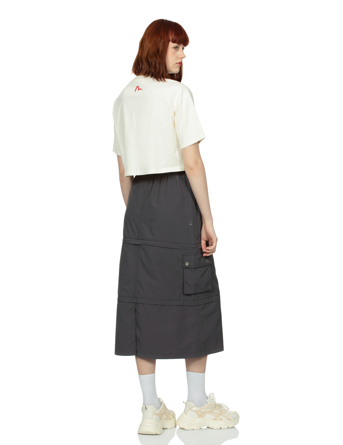 Stylish Seagull Print Detachable Denim Skirt for Women - High Waist A-Line Skirt with Adjustable Belt - Perfect for Casual Outfits, Beach Vacations & Summer Fashion