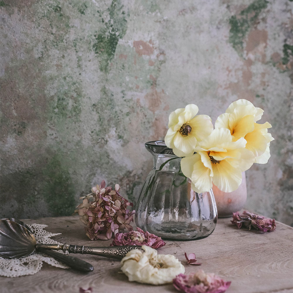 Eco-Friendly Small Recycled Glass Vase for Flowers - Perfect for Home Decor, Wedding Centerpieces & Gift Giving