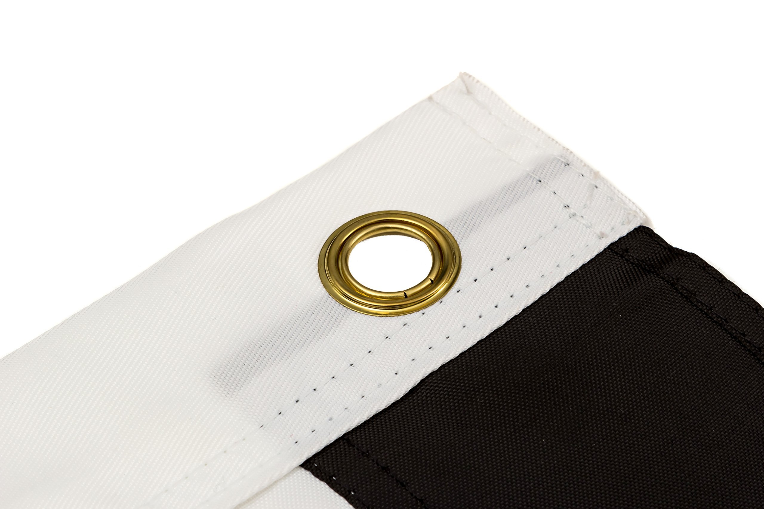 Thin Blue Line American Flag - Black & White US Flag with Blue Stripe & Brass Grommets - Police Support, Back the Blue, Law Enforcement Appreciation - Perfect for Home, Office, Car & Outdoor Display