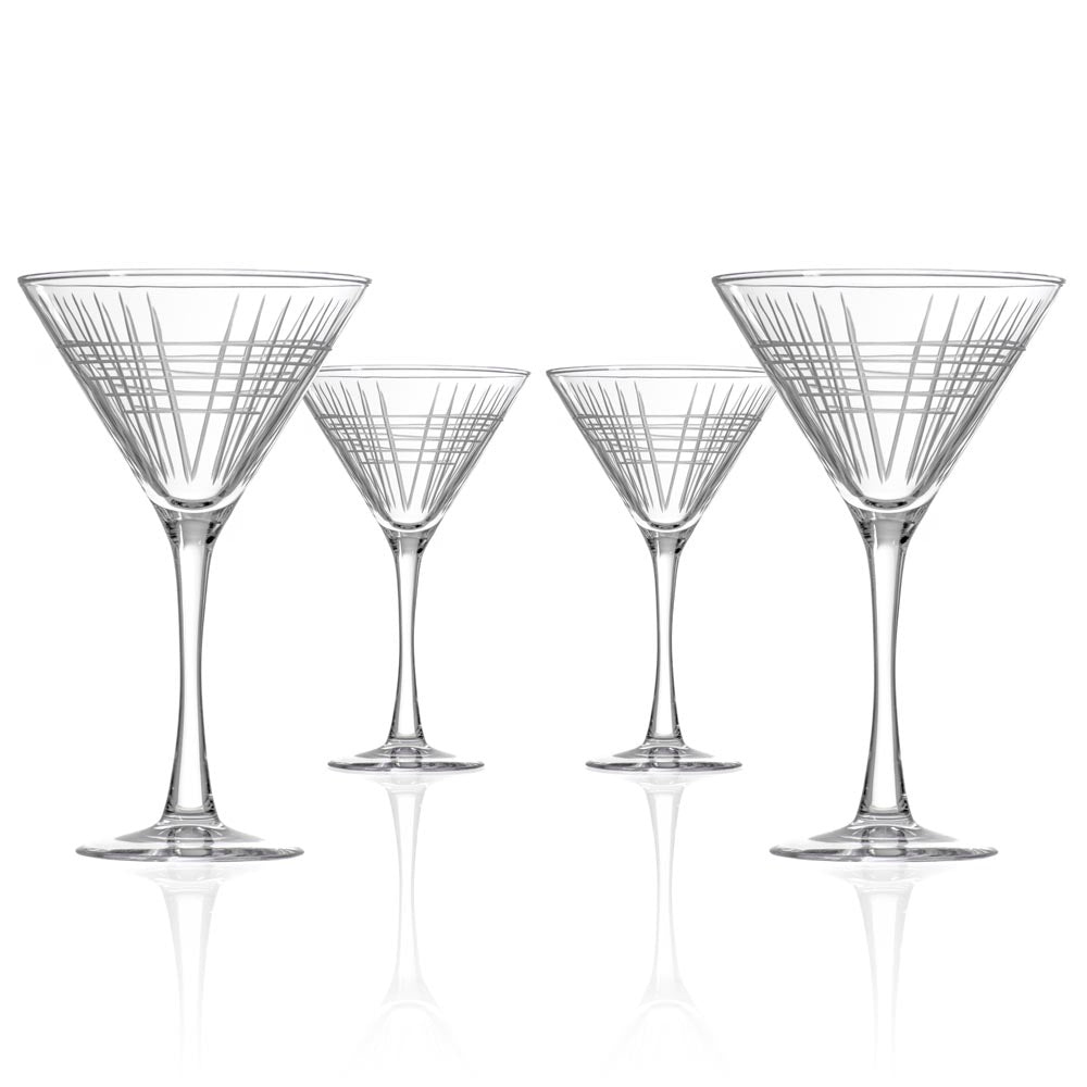 Premium 10oz Matchstick Martini Cocktail Glasses - Set of 12 | Shatter-Resistant Barware for Parties, Weddings & Home Entertaining