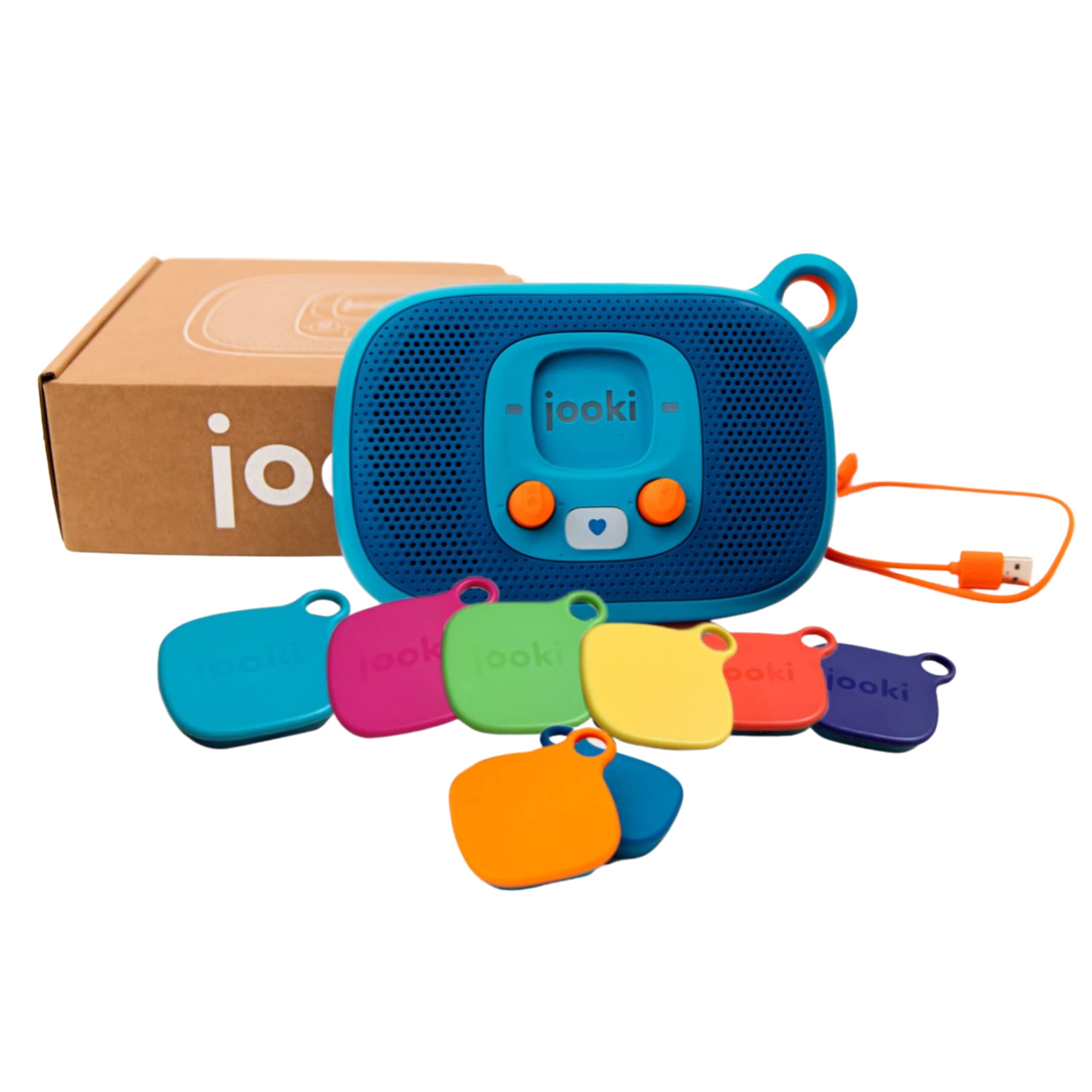 Jooki Music Player for Kids - Portable Bluetooth Speaker with 8 Tokens, Screen-Free Audio Player for Toddlers & Children - Perfect for Travel, Bedtime & Playtime