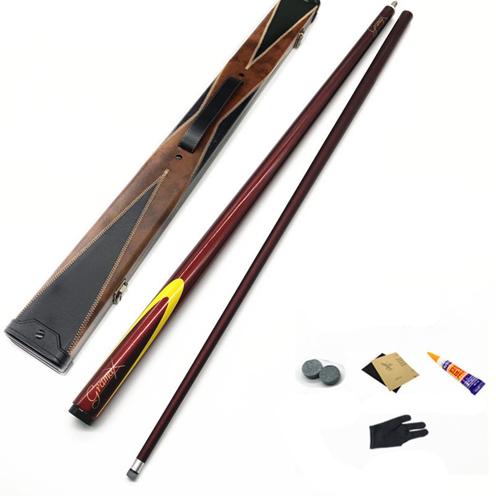 Premium Carbon Fiber Pool Cue Set - 57