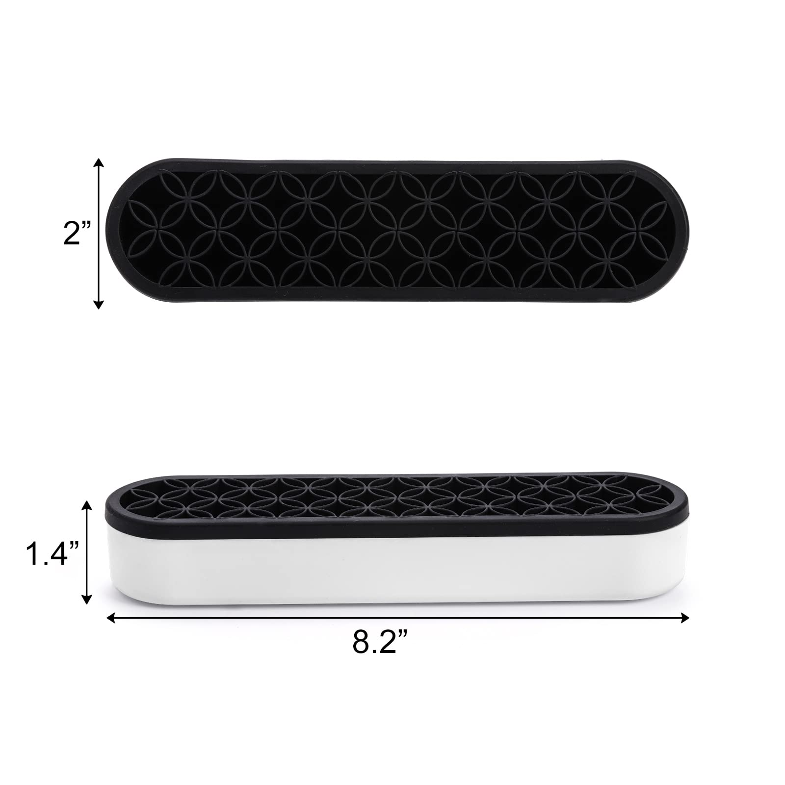 Elsjoy 3 Pack Silicone Makeup Brush Holder - Desktop Cosmetic Organizer & Pen Stand for Brushes, Scissors, Toothbrush - Perfect for Vanity, Bathroom, Office & Sewing Room Organization