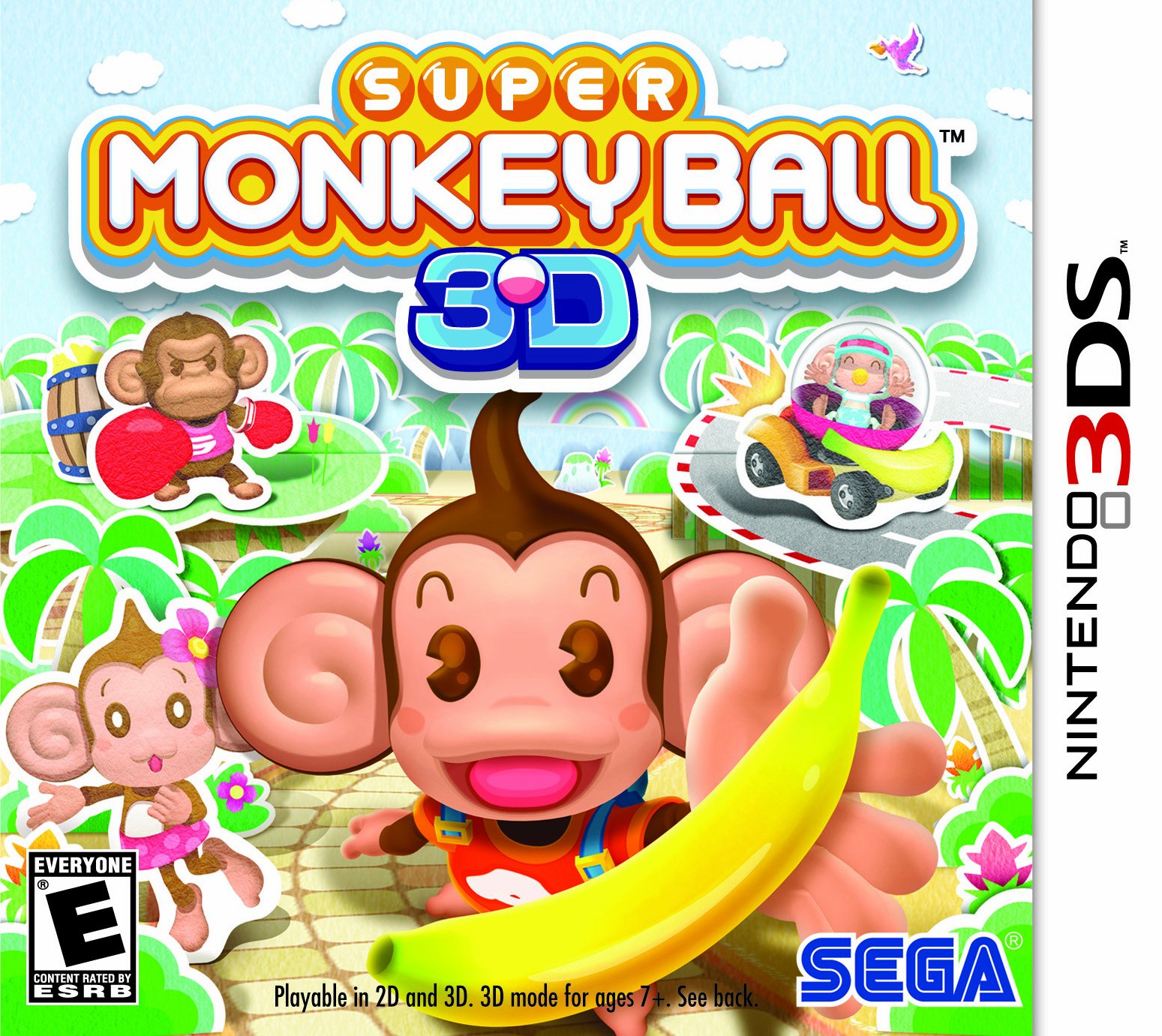 Super Monkey Ball 3D Game for Nintendo 3DS - Fun 3D Platformer Adventure - Perfect for Family Game Night & Travel Entertainment