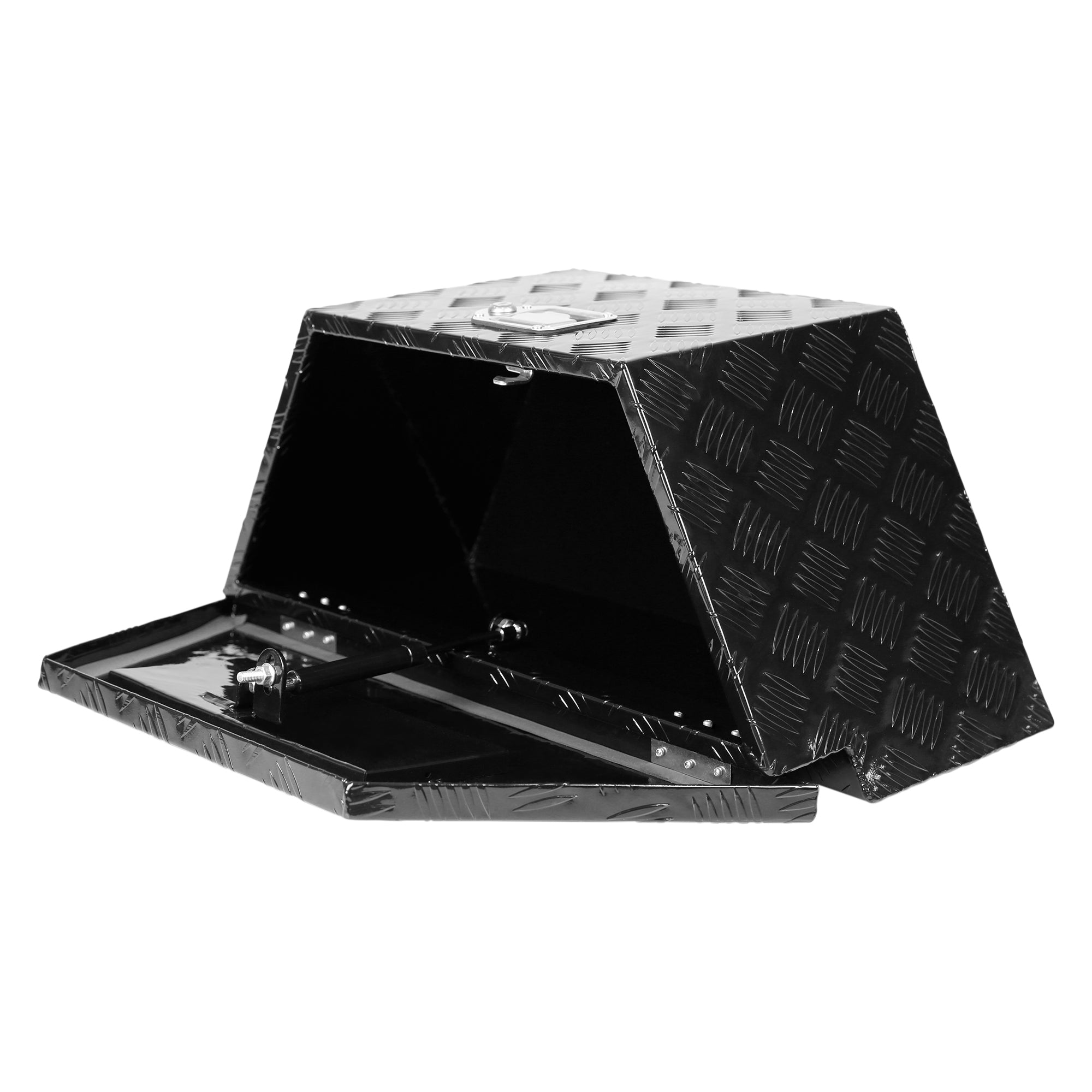 26 Inch Aluminum Tool Box with Lock - Waterproof Pickup Truck Bed Storage Organizer for RV Trailer & Tongue Box (26.2