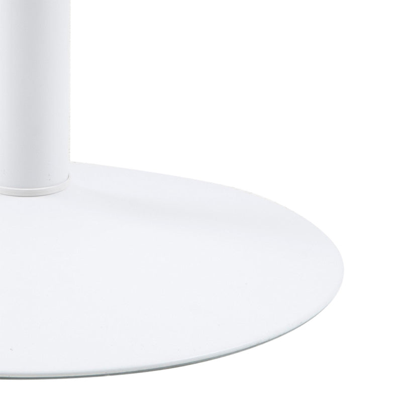 TITAN 43-Inch Round Dining Table - White Wood Modern Kitchen Table for Small Spaces, Perfect for Breakfast Nook, Apartment Dining & Cozy Family Meals