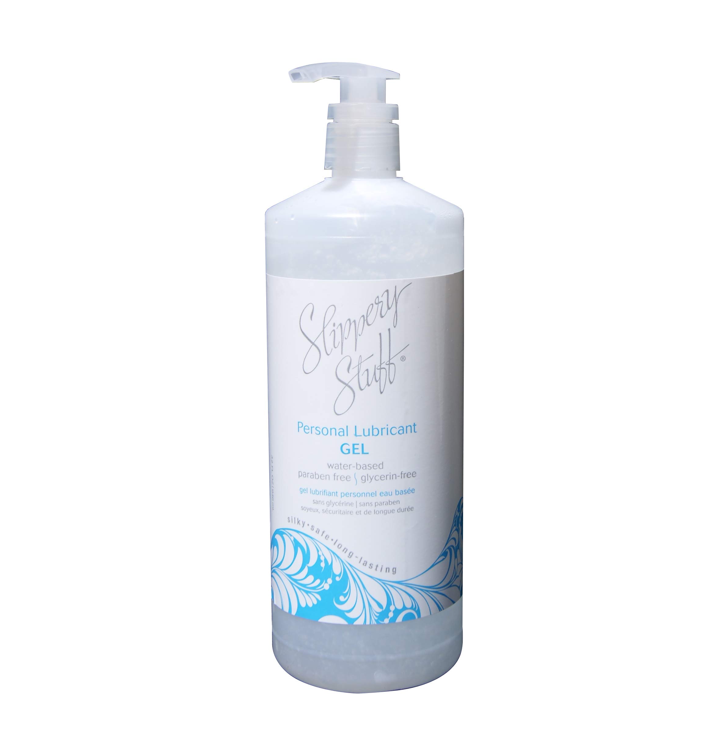 Slippery Stuff Personal Lubricant Gel 32 oz (Limited Edition) - Long-Lasting, Water-Based Lube for Enhanced Comfort & Intimacy