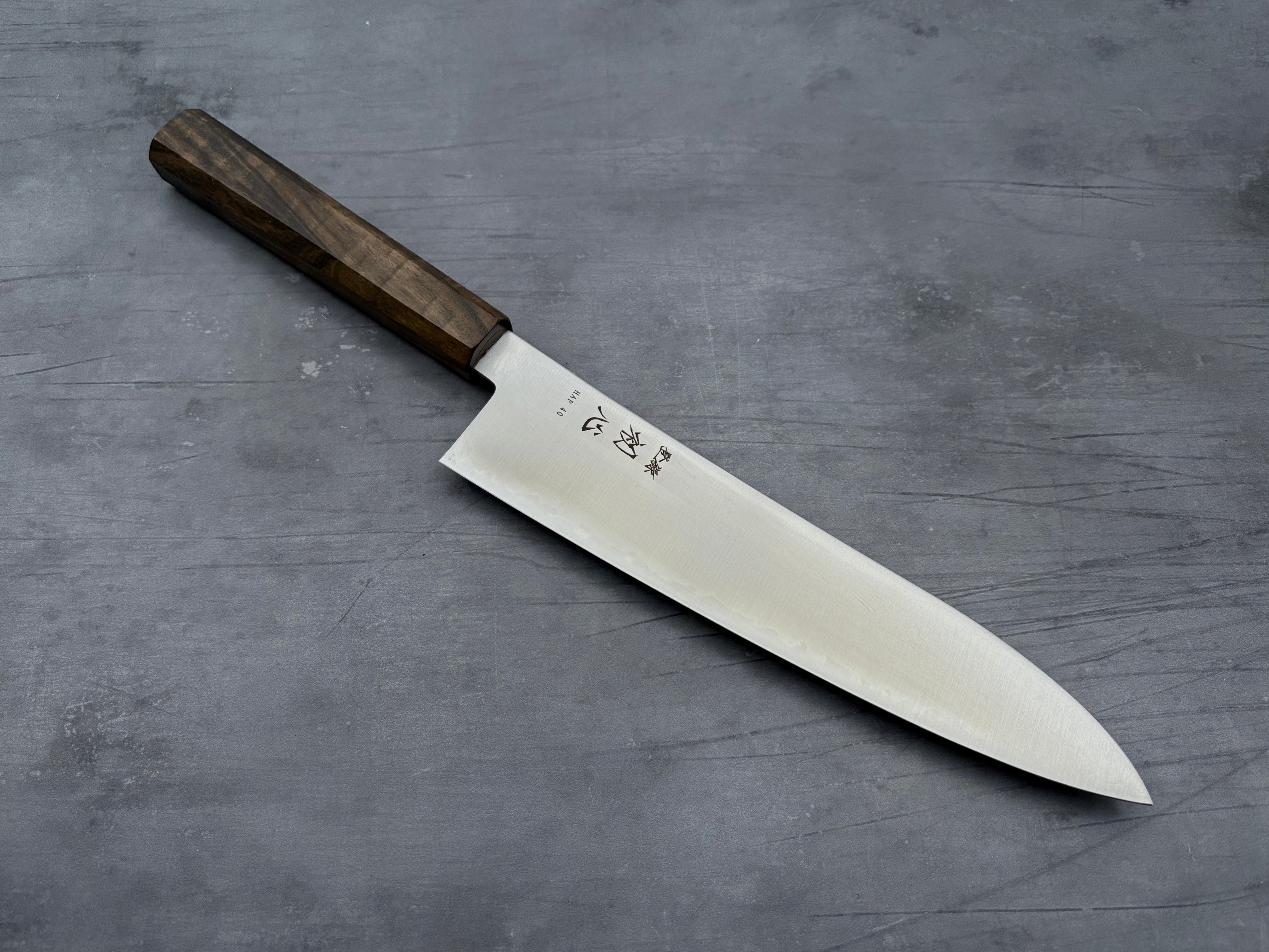 Hatsukokoro Hayabusa HAP40 Gyuto 210mm Japanese Chef Knife - High-Performance Kitchen Knife for Professional Chefs & Home Cooking, Perfect for Slicing, Dicing & Chopping Vegetables, Meat & Fish
