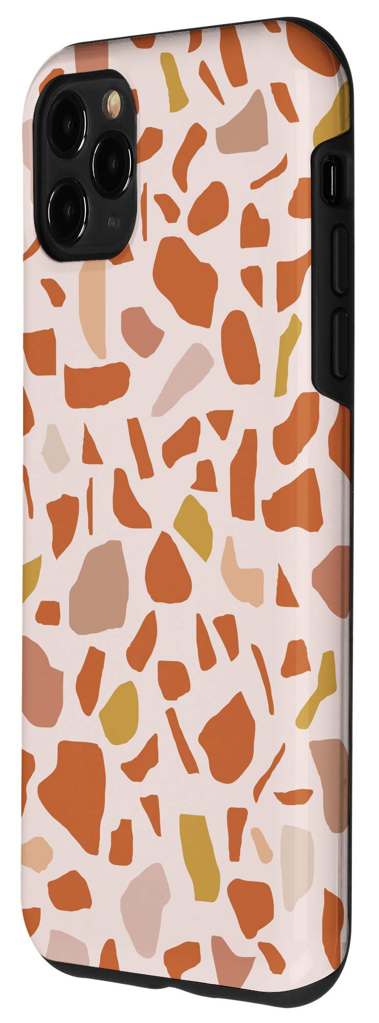 iPhone 11 Pro Max Case - Terrazzo Pattern Abstract Design with Warm Earth Tones | Modern Protective Cover for Everyday Use, Travel & Work