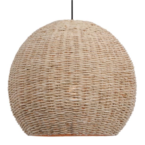 Modern Shoal Grass 1-Light Dome Pendant - Sleek Ceiling Light Fixture for Dining Room, Kitchen Island & Bedroom Lighting