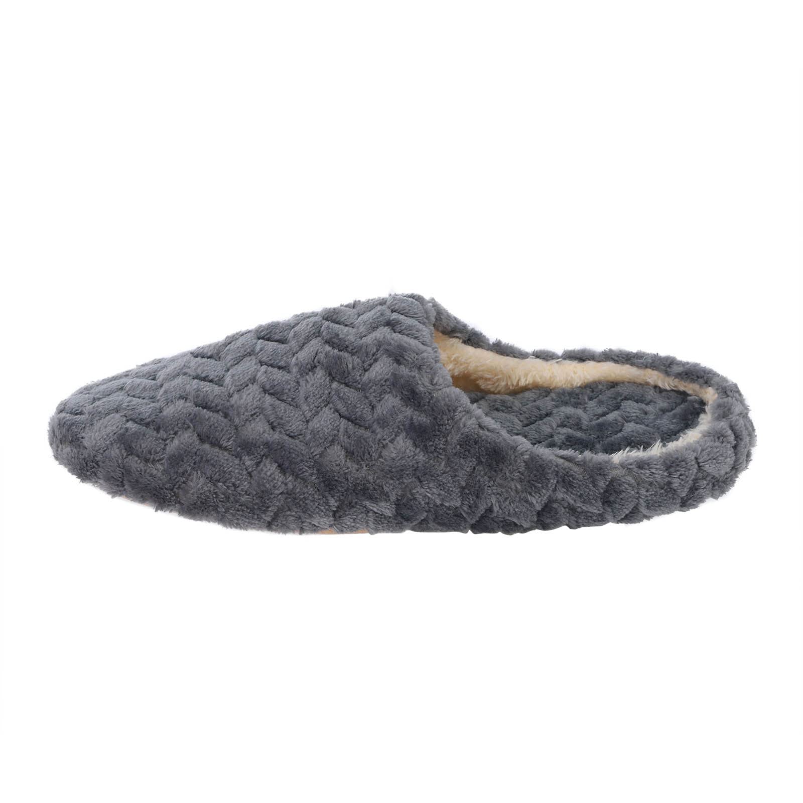 Women's Plush Fleece Indoor Slippers - Soft Warm House Shoes for Bedroom & Lounge, Machine Washable Cozy Home Footwear for Winter Comfort