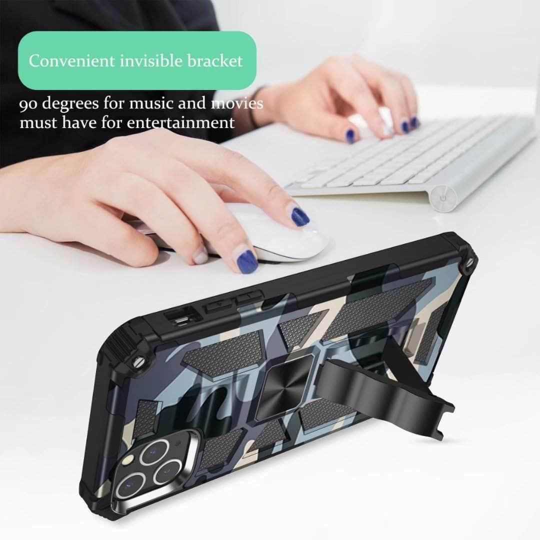 Magnetic Kickstand Case for Samsung Galaxy S23 Plus - Secure Grip & Hands-Free Viewing - Perfect for Work, Travel & Entertainment