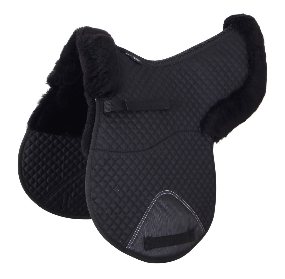 Premium Cavallino GP Shaped Lambswool Saddle Pad - Breathable & Comfortable Equestrian Saddlecloth for Dressage & Show Jumping - Perfect for Training & Competitions