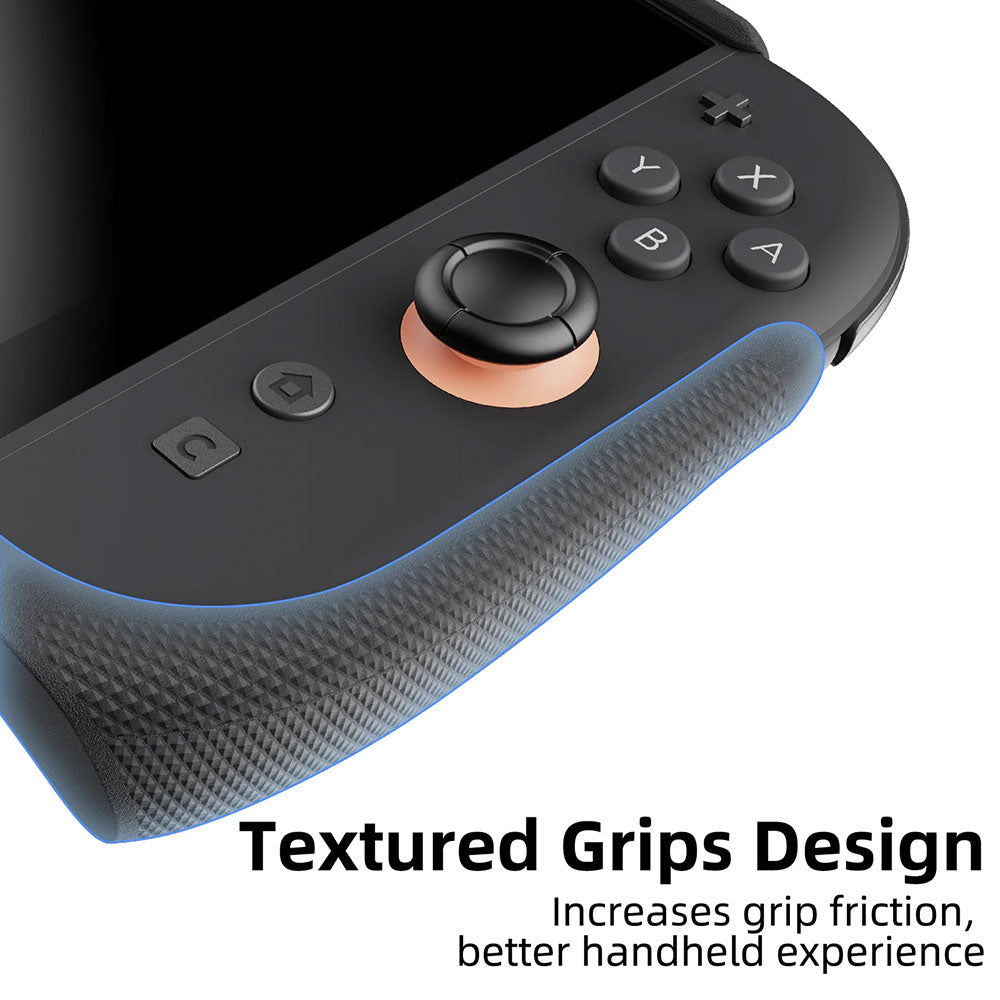 Savage Raven by Skull & Co. StandGrip for Nintendo Switch 2 - Ergonomic Gaming Grip Case in Smoky Black - Perfect for Handheld Play, Travel & Multiplayer Gaming Sessions