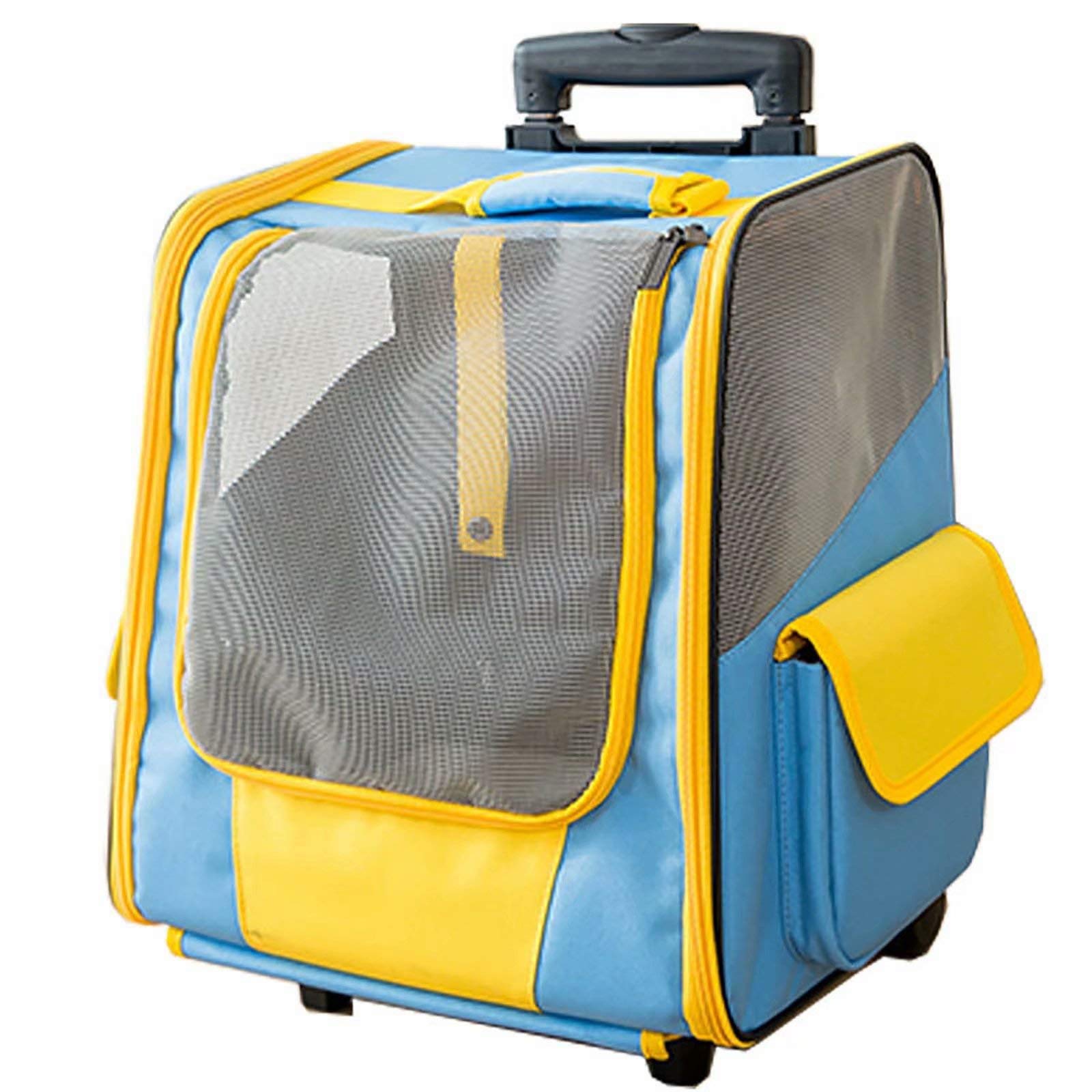 CHENSQ Pet Carrier Bag - Portable Pet Trolley Suitcase with Wheels for Cats & Dogs | Travel, Vet Visits & Outdoor Adventures