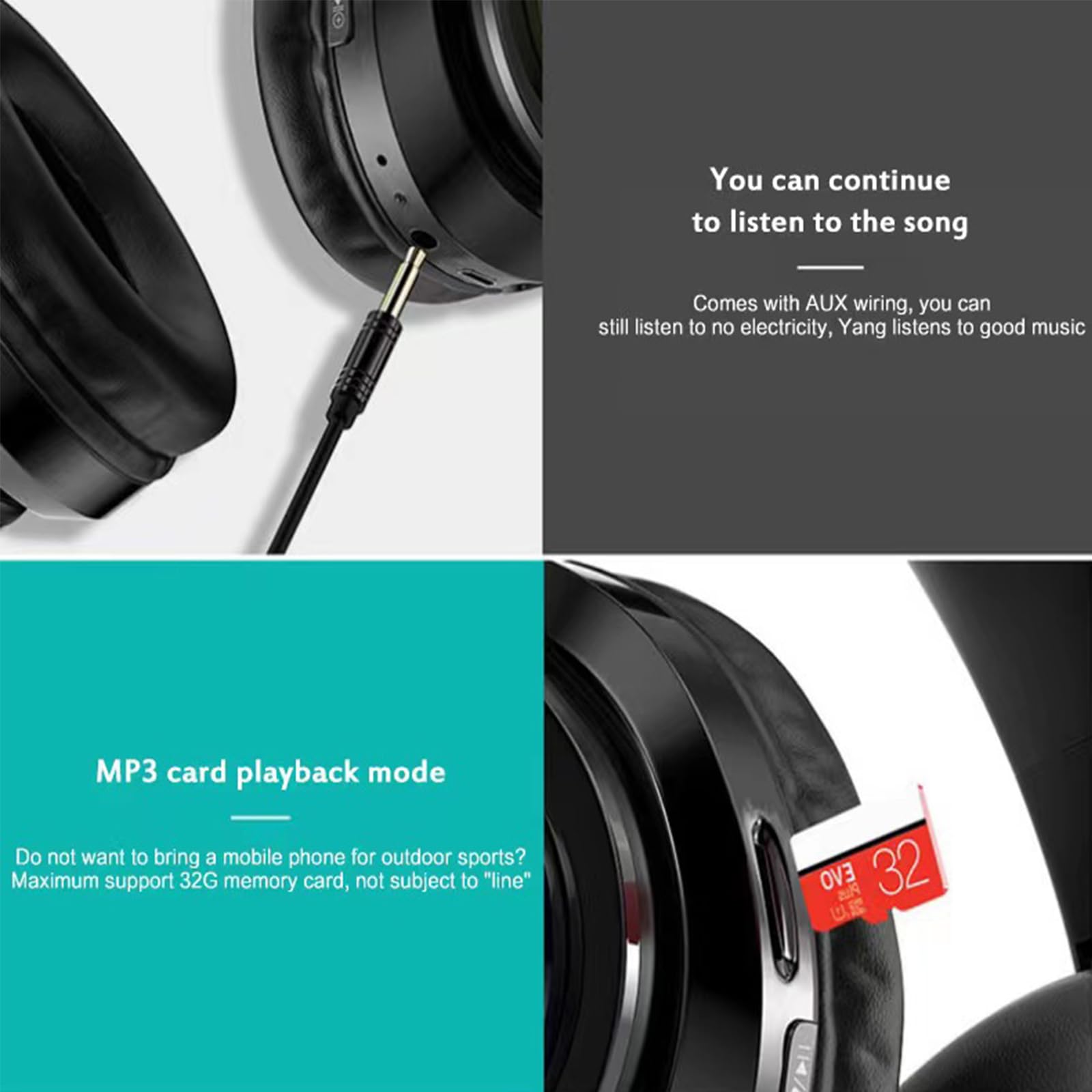 Kids Bluetooth Headphones with Colorful LED Lights - Wireless Over-Ear Headphones with Built-in Mic, Foldable Lightweight HiFi Stereo Sound for School, Gaming, Travel & Home Use - Perfect Gift for Boys & Girls (Blue)