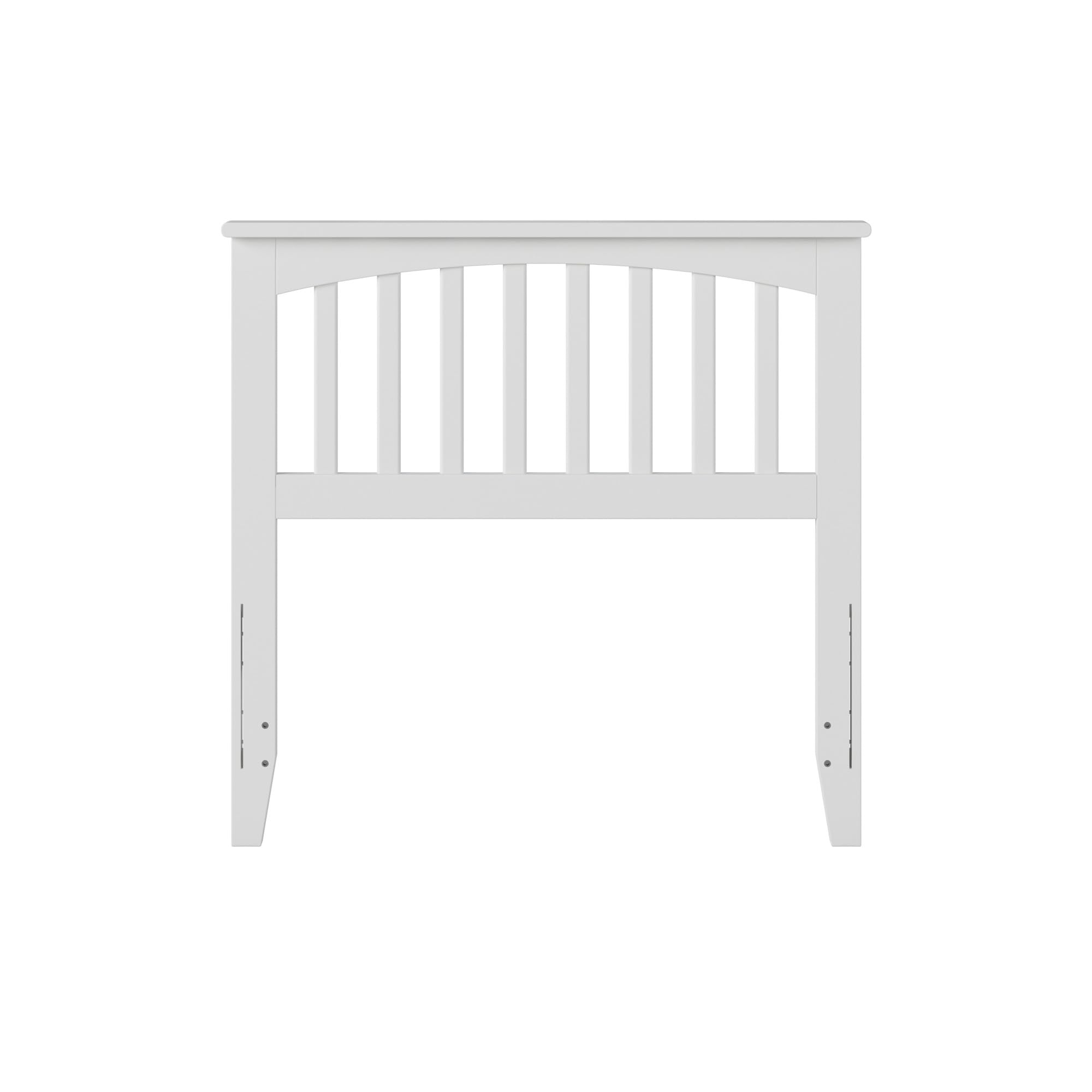 AFI Mission Twin Solid Wood Headboard with USB Charging Port - White Wooden Headboard for Bedroom, Guest Room, and Kids Room - Easy Installation & Modern Design