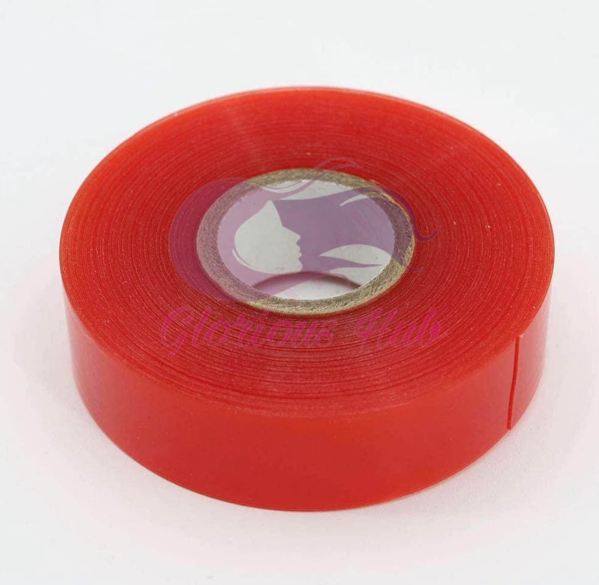 Glorious Hub 5M Red Transparent Hair Patch Tape for Men - Invisible, Waterproof, No Residue Hair Replacement System | Perfect for Daily Use, Cosplay & Quick Hair Fixes