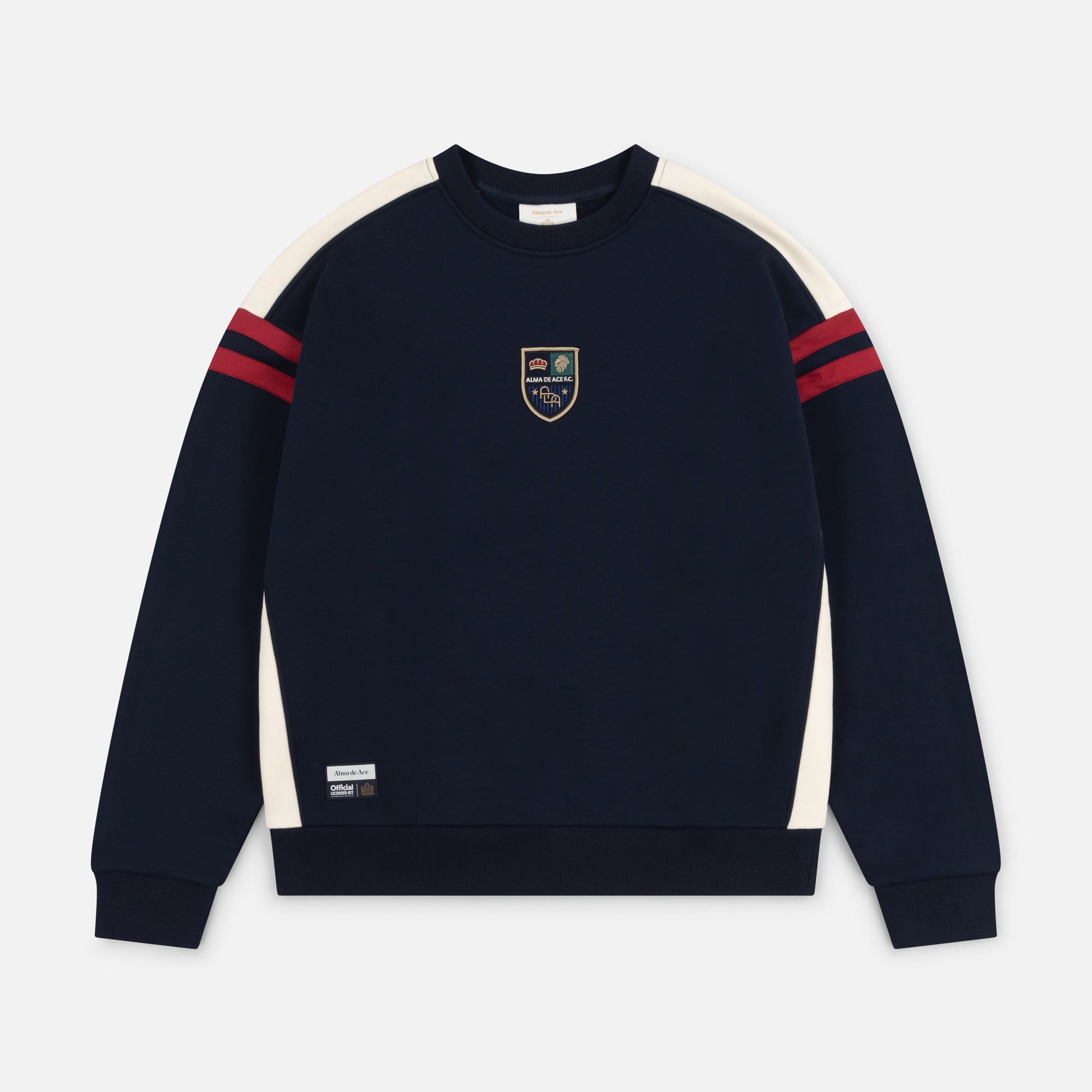 Alma de Ace x Admiral FC Navy Sweatshirt - Comfortable & Stylish Unisex Pullover for Soccer Fans & Casual Wear
