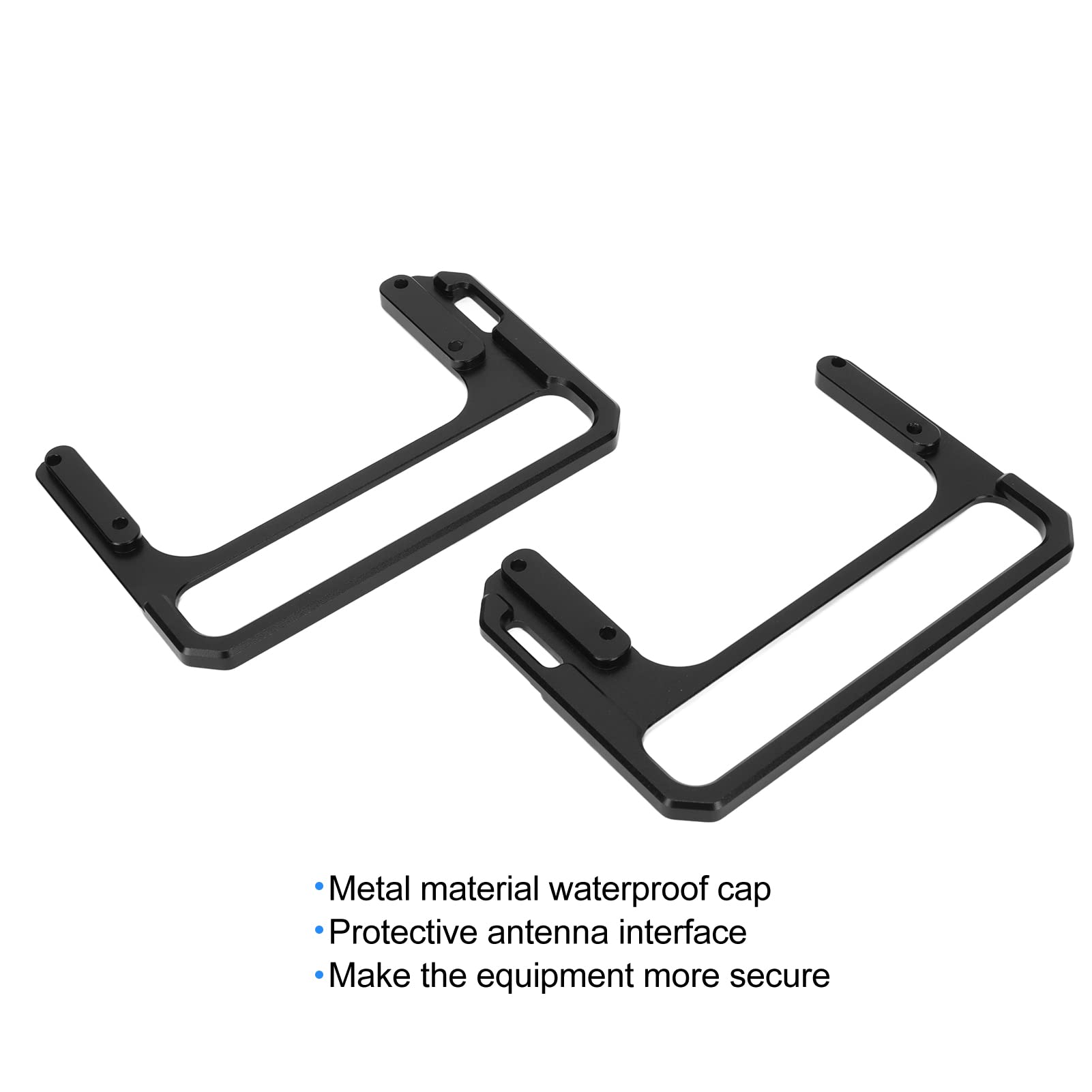 Xiegu X6100 Shortwave Radio Shield - CNC Aluminum Alloy Side Handle & Bracket Stand for Ham Radio | Portable Mounting Solution for Field Operations & Emergency Communications