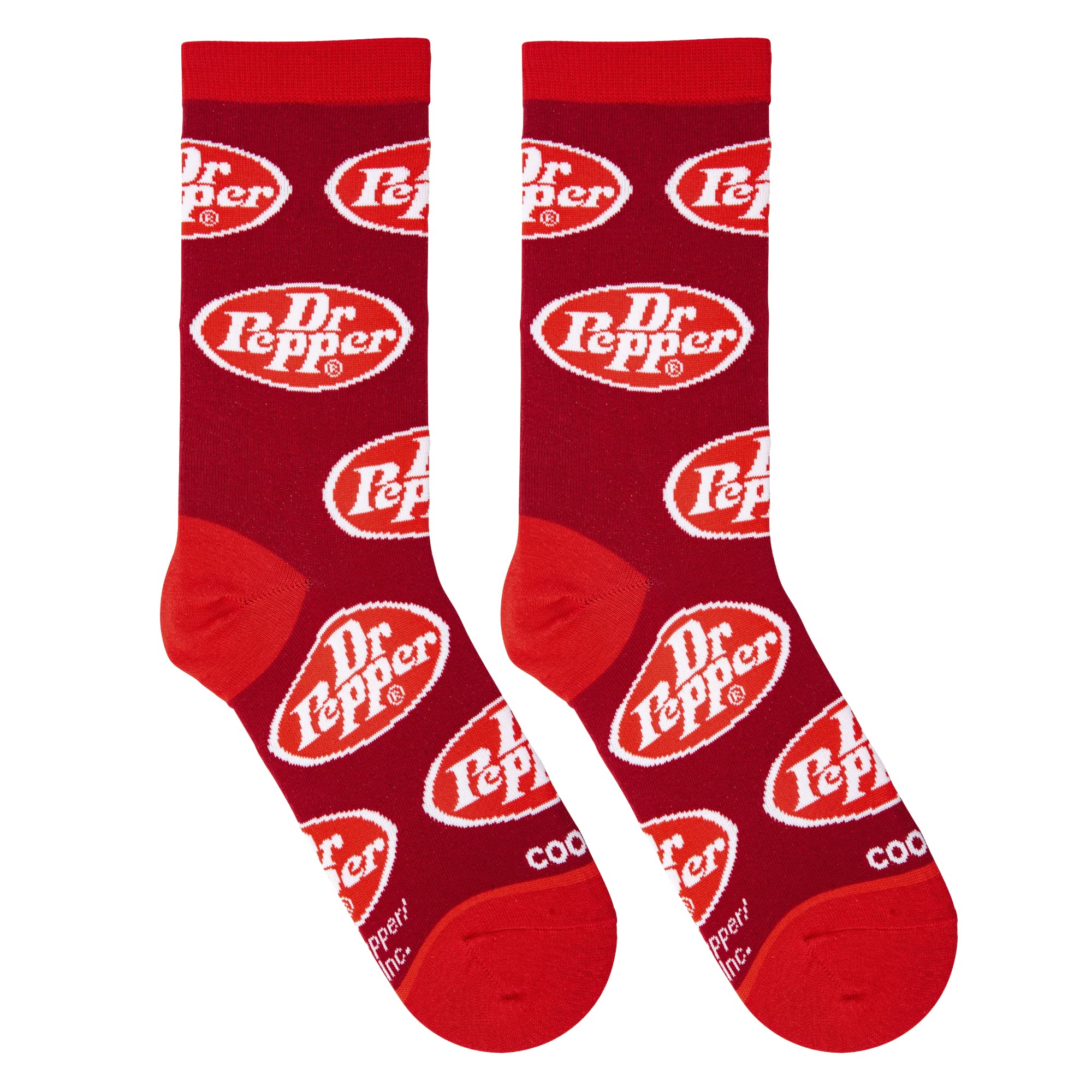 Dr. Pepper Retro Print Novelty Socks for Men & Women - Fun Gift Idea for Soda Lovers - Perfect for Casual Wear, Cosplay & Collectors