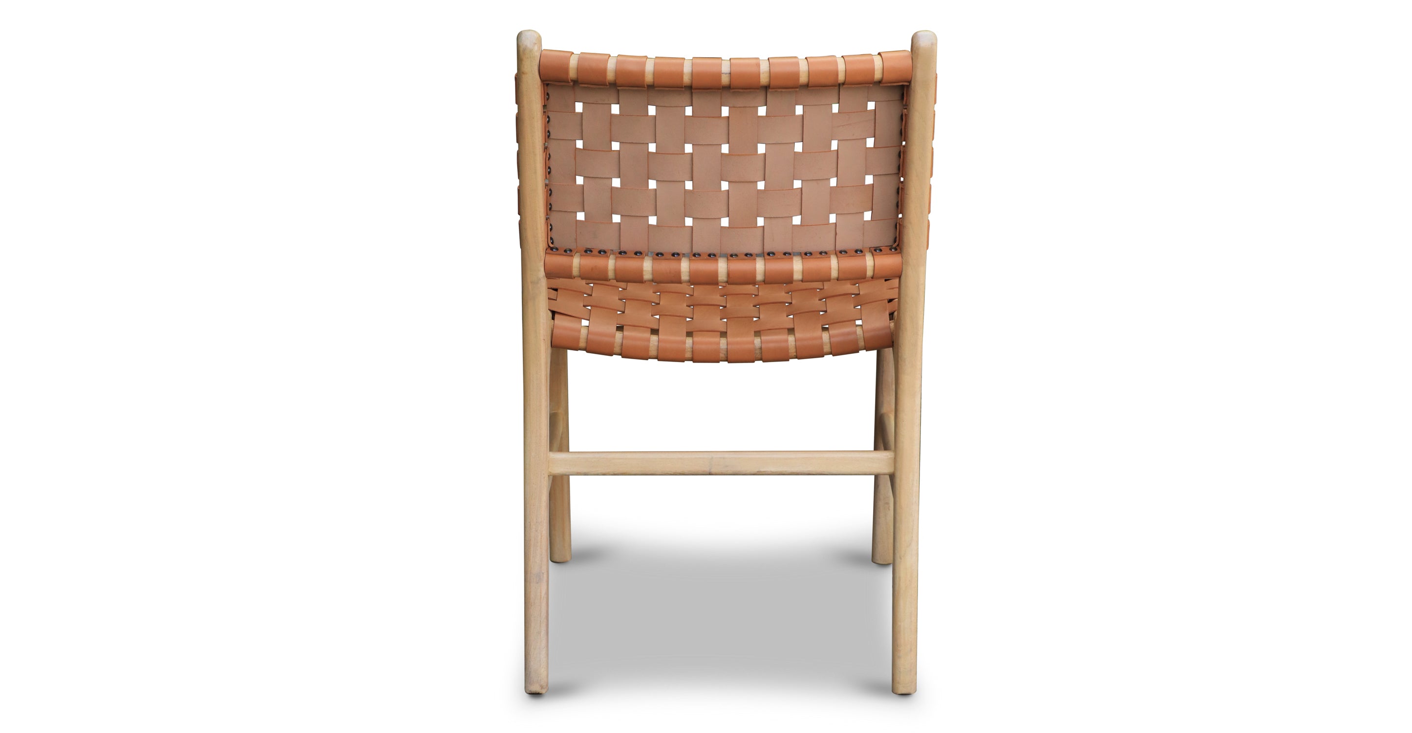 Premium Teak & Leather Dining Chair - Handcrafted Solid Wood & Genuine Leather - Perfect for Dining Room, Kitchen, or Restaurant Use