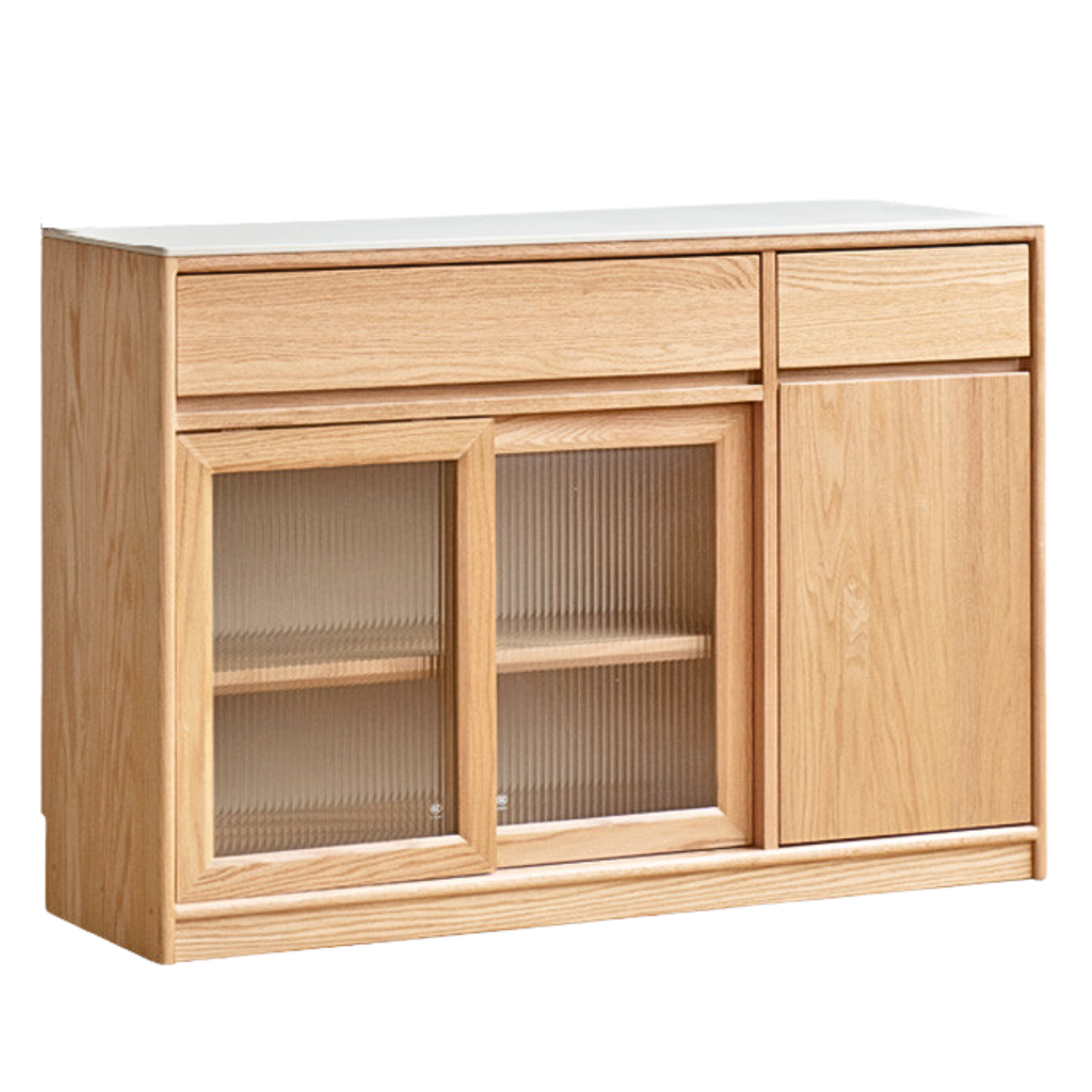 49.2x15.7x33.9 inch / 125.4x40.2x86.2 сm / Natural wood color/ sideboard