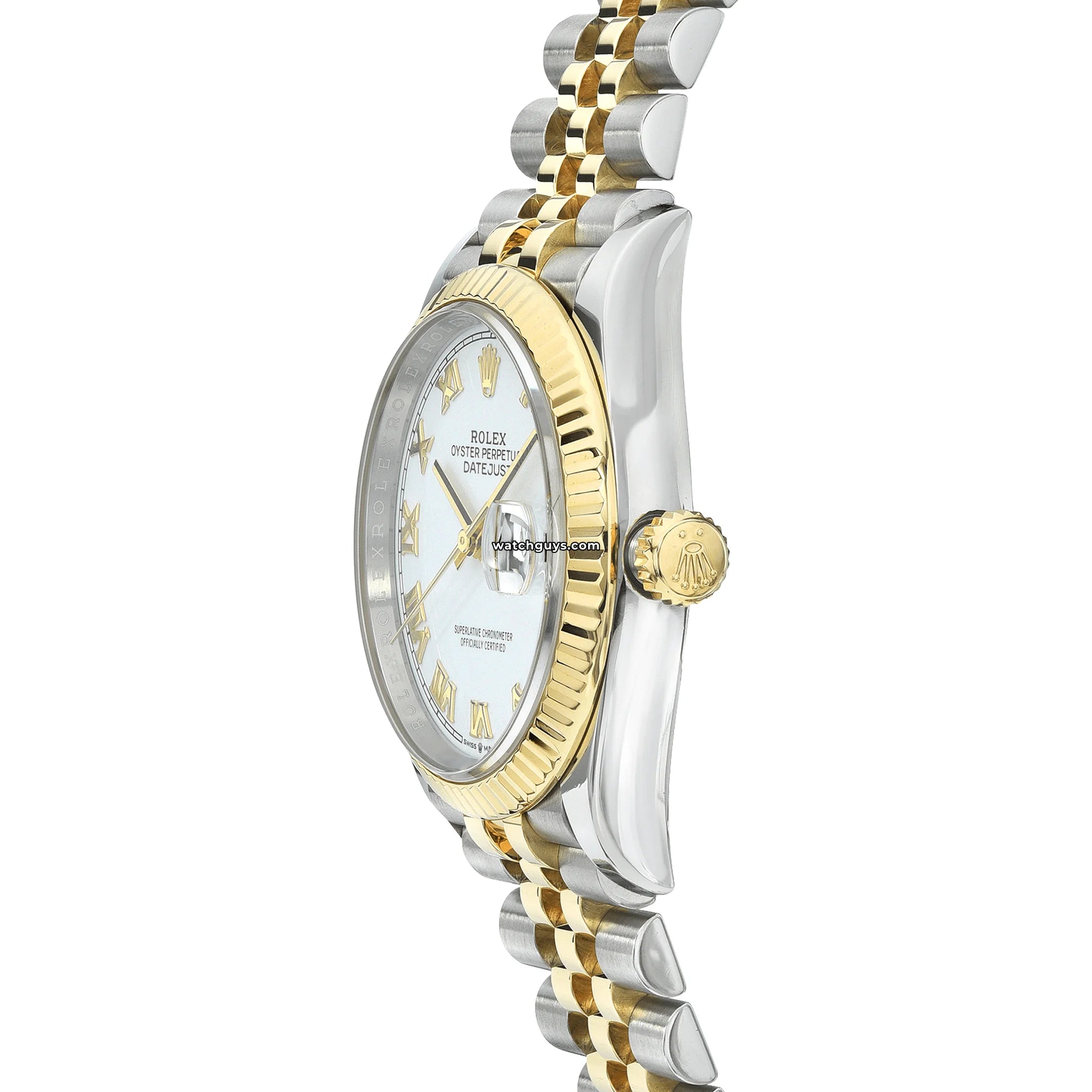 Rolex Datejust 126233 Men's Watch - 36mm Stainless Steel & Gold, White Roman Dial - Luxury Dress Watch for Business & Formal Occasions