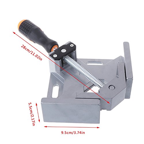 90 Degree Right Angle Clamp - Adjustable Woodworking Corner Clamp with Swing Jaw for Carpentry, Welding & Engineering | Perfect for DIY Projects, Furniture Making, Picture Frame Assembly & Home Renovation | Ideal for Wood Joints, Metal Fabrication & Crafting Projects