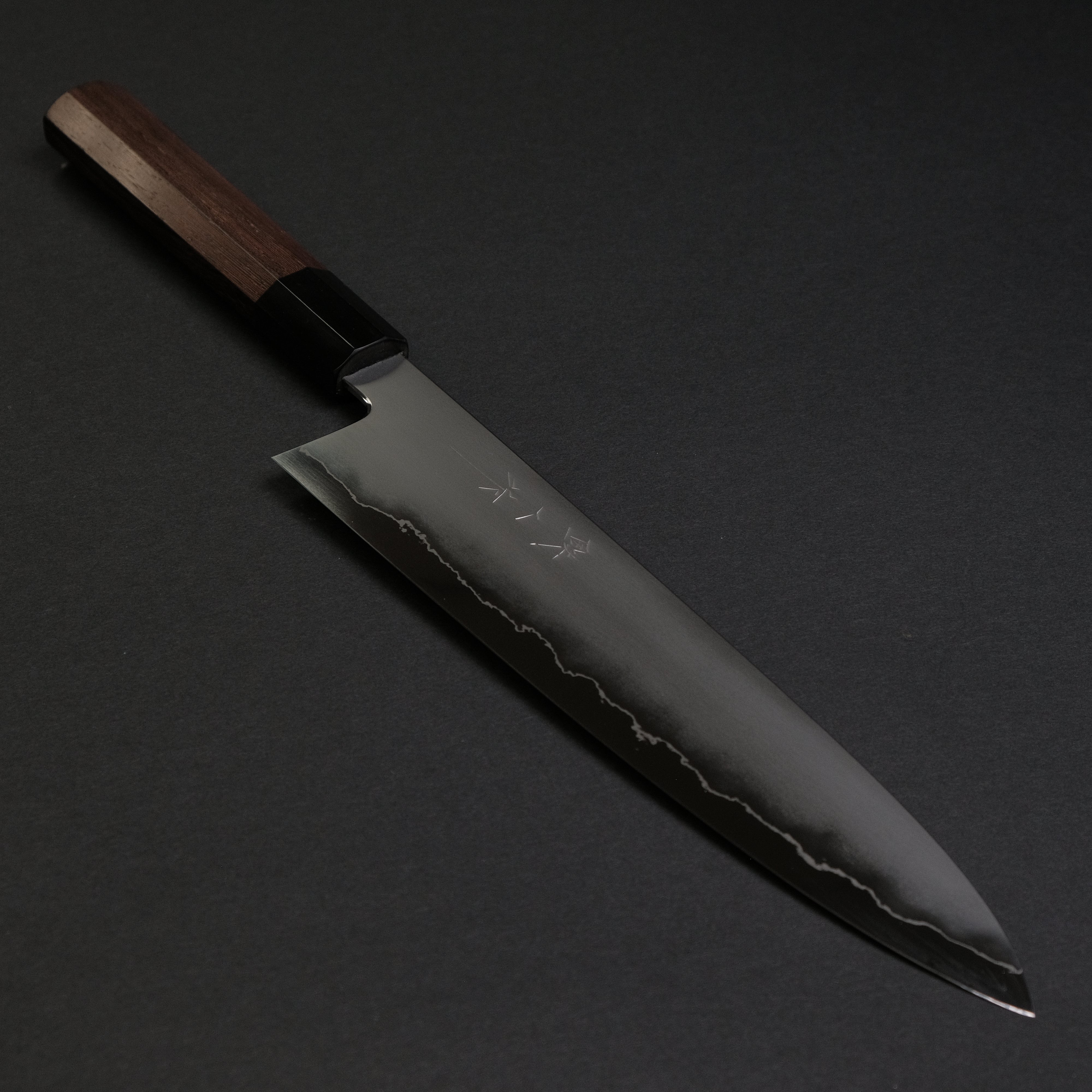 Premium Tetsujin Silver #3 Kasumi Gyuto 240mm Japanese Chef Knife with Taihei Tagayasan Wood Handle - Perfect for Sushi, Meat Slicing & Professional Kitchen Use