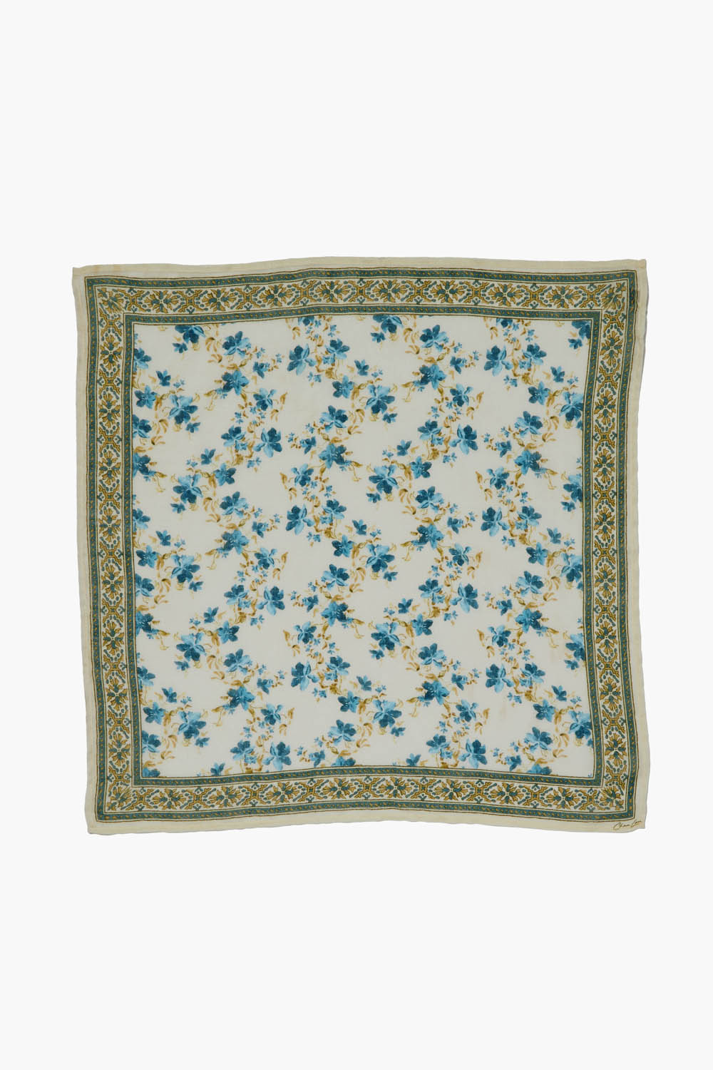 Lagoon Floral Bandana Scarf - Stylish Cotton Headband for Women & Men - Perfect for Outdoor Activities, Hiking, and Fashion Accessories