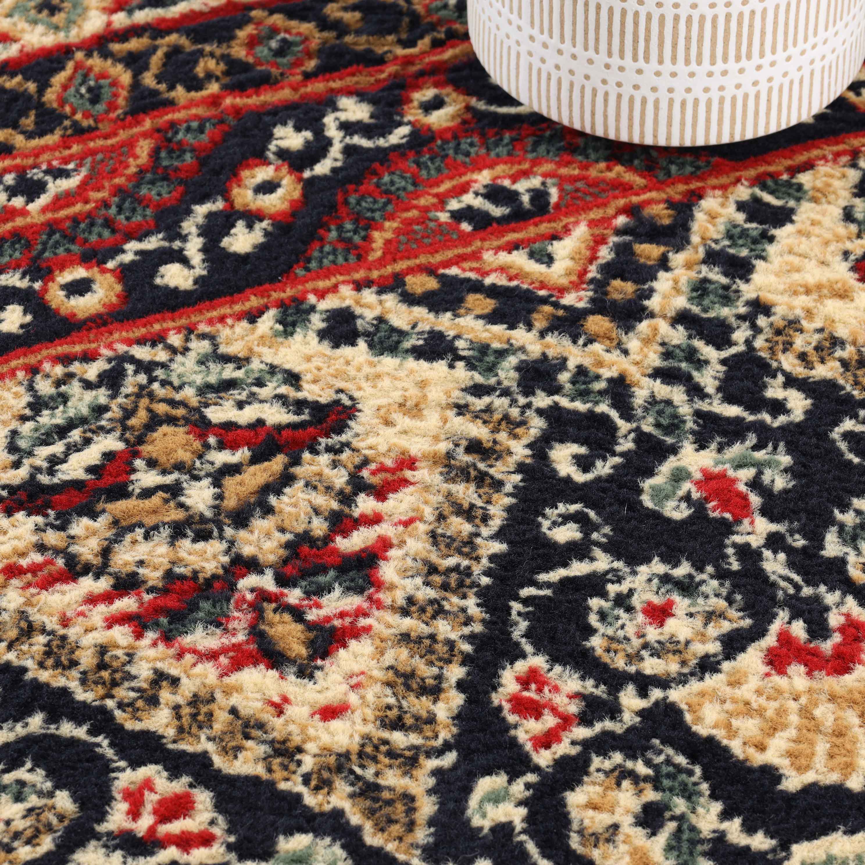 Adorable Abstract Floral Indoor Area Rug - Soft Non-Slip Living Room Carpet for Bedroom, Nursery & Home Decor | Boho Chic Design