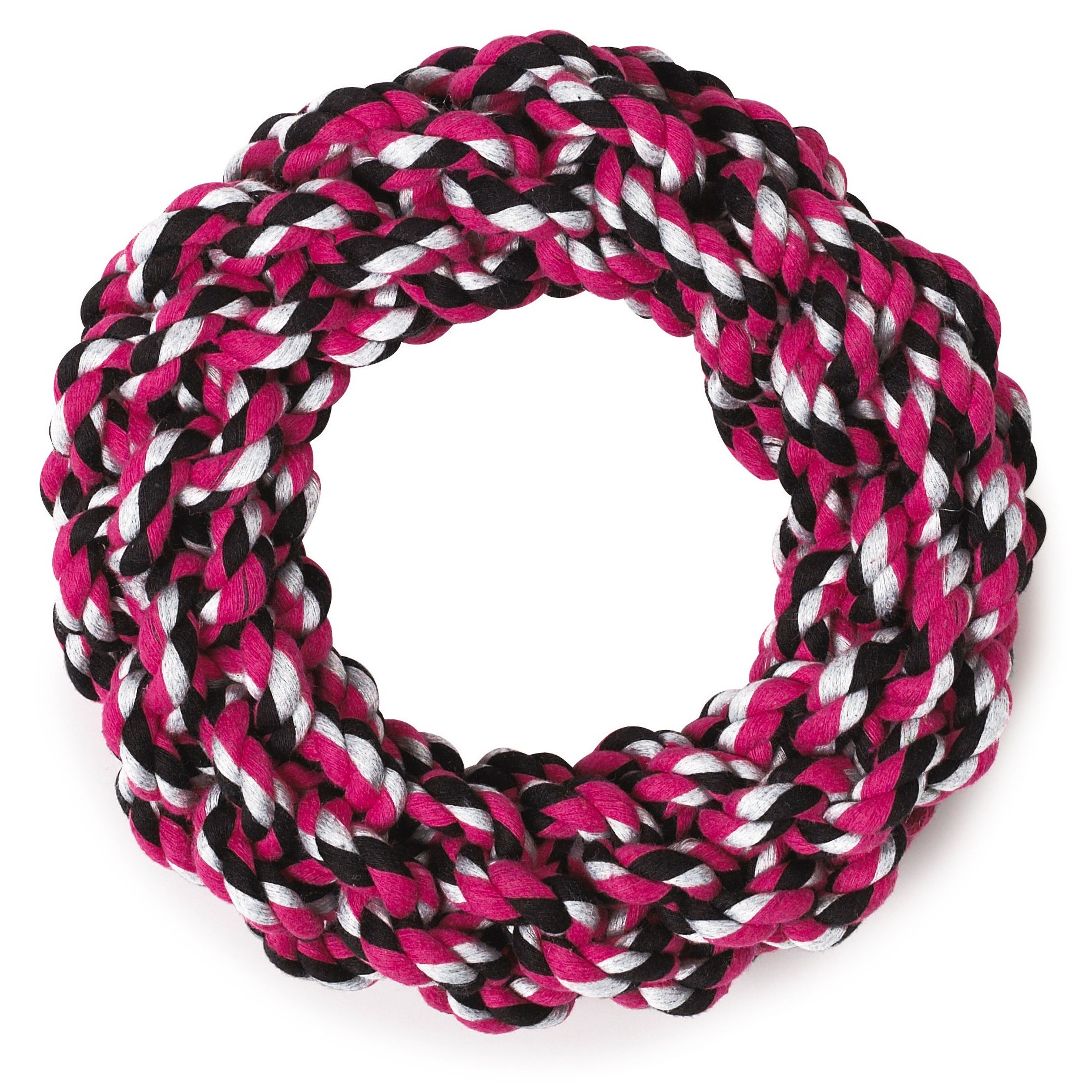 10-Piece Rope Dog Toy Pack - Durable Chew Toys for Small & Large Dogs - Pink Pet Rope Toys for Indoor & Outdoor Play, Training, and Teeth Cleaning